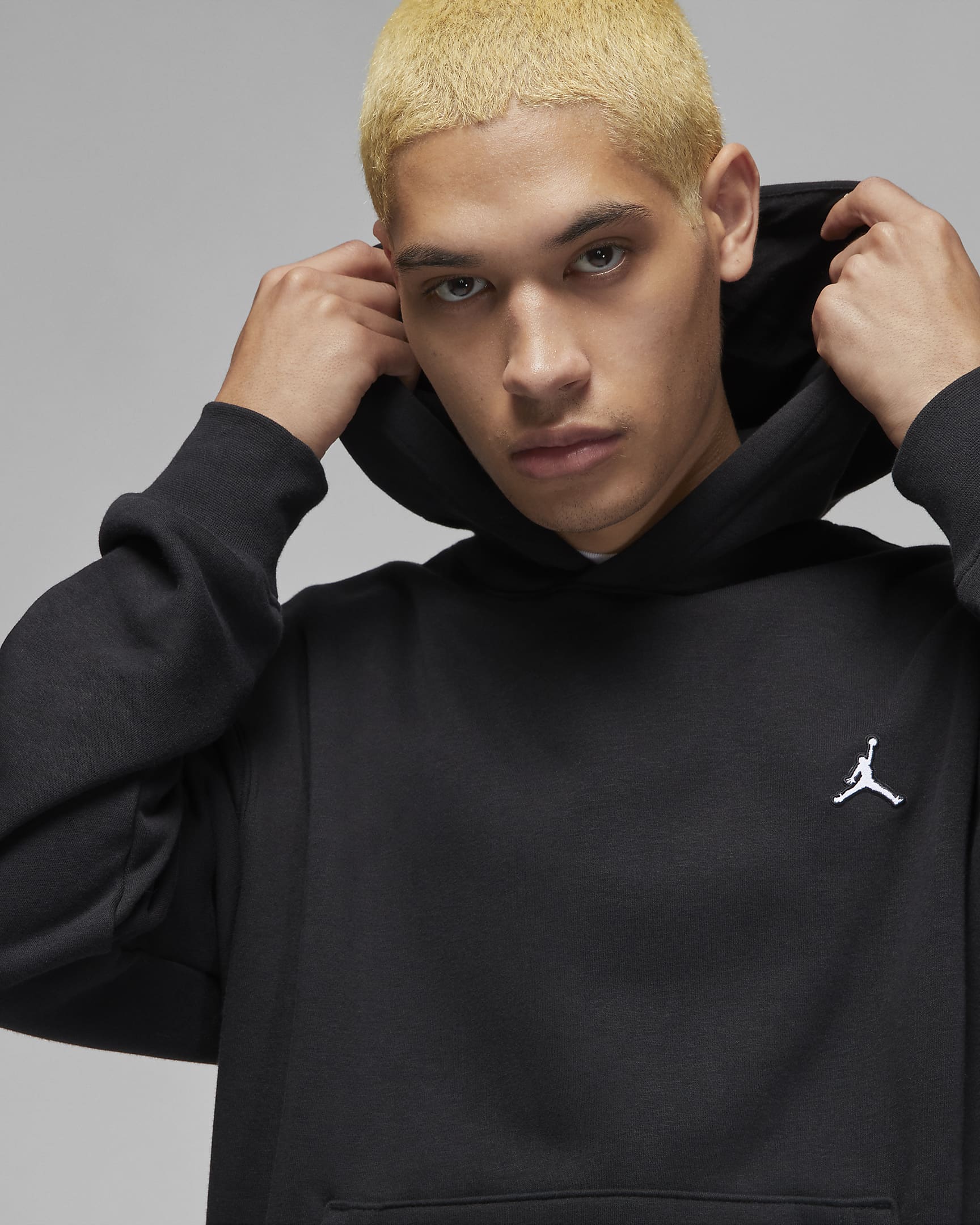 Jordan Brooklyn Fleece Sudadera con capucha - Hombre - Negro/Negro/Blanco