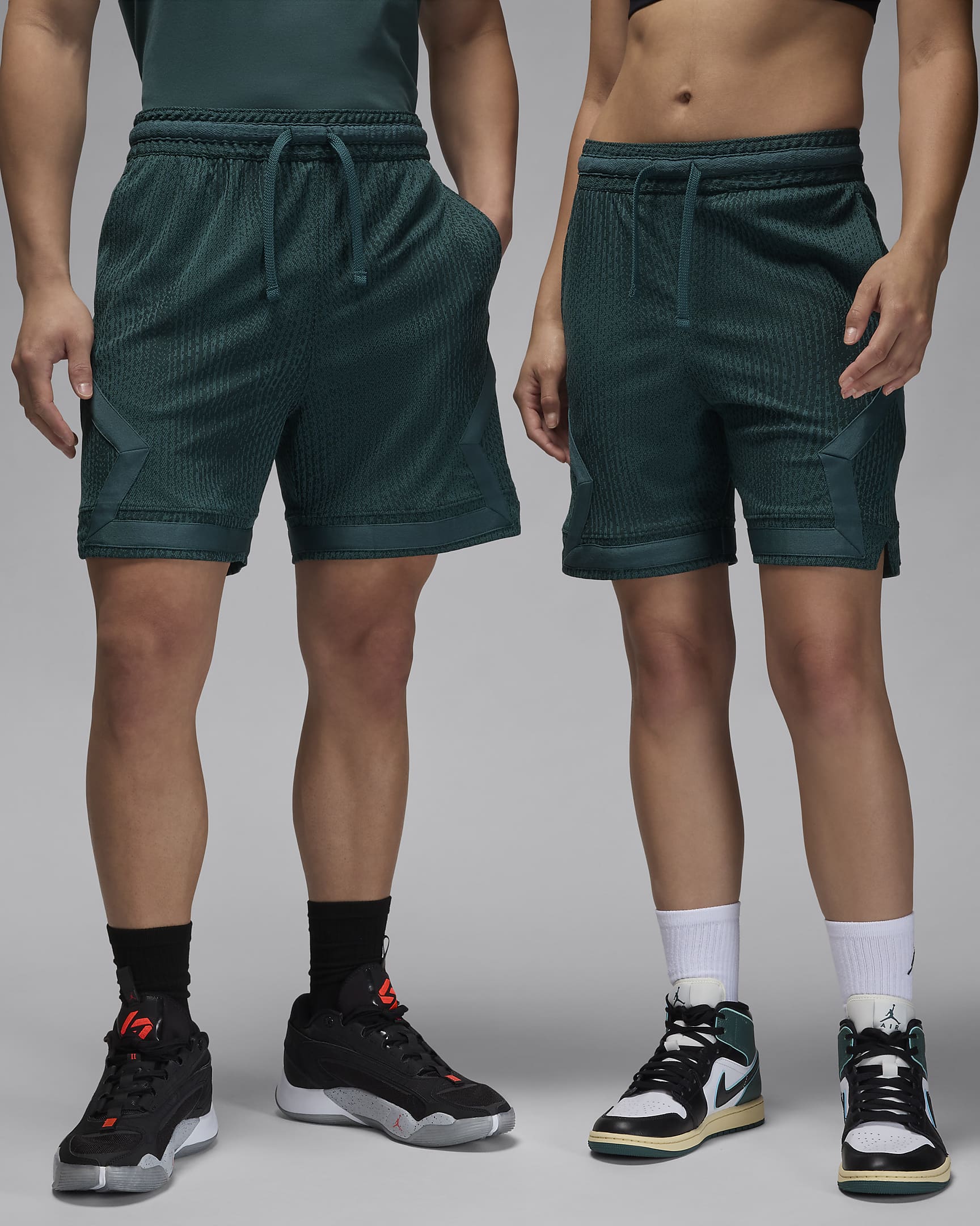 Jordan Sport Men's Dri-FIT ADV Diamond Shorts - Oxidised Green/Black/Oxidised Green