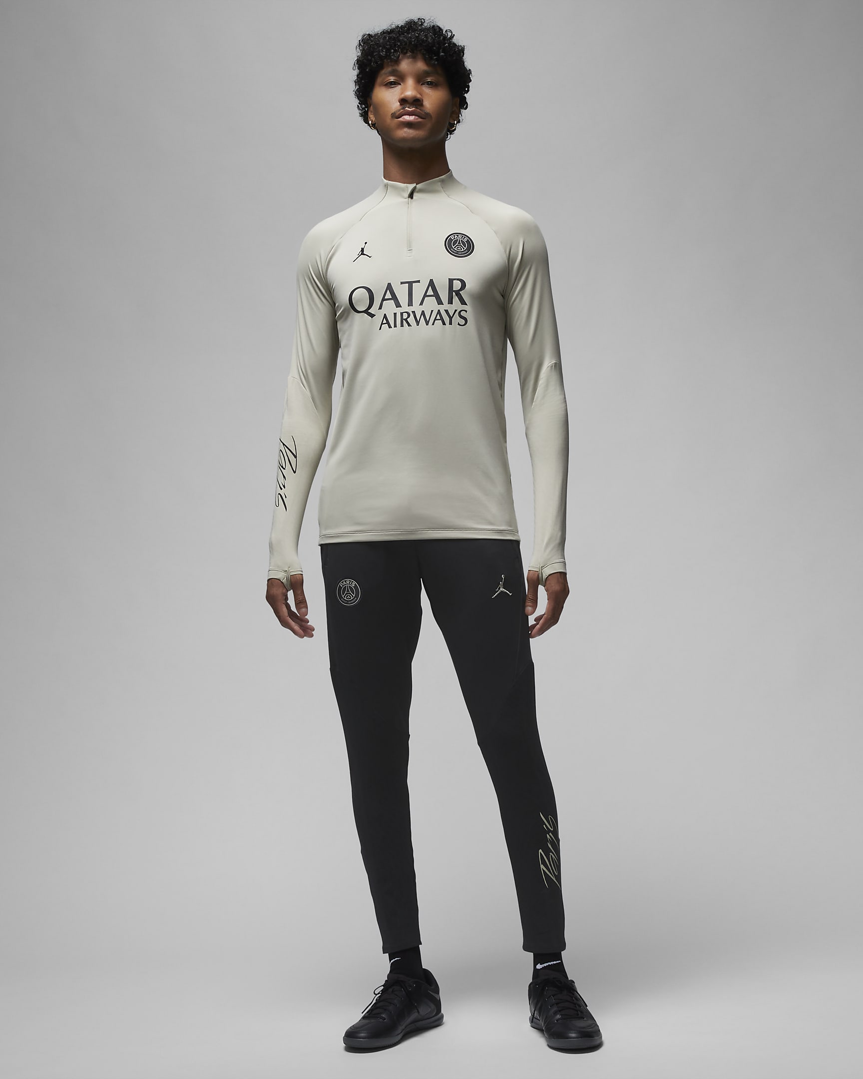 Pantaloni da calcio in maglia Jordan Dri-FIT Paris Saint-Germain Strike da uomo – Terza - Nero/Nero/Stone