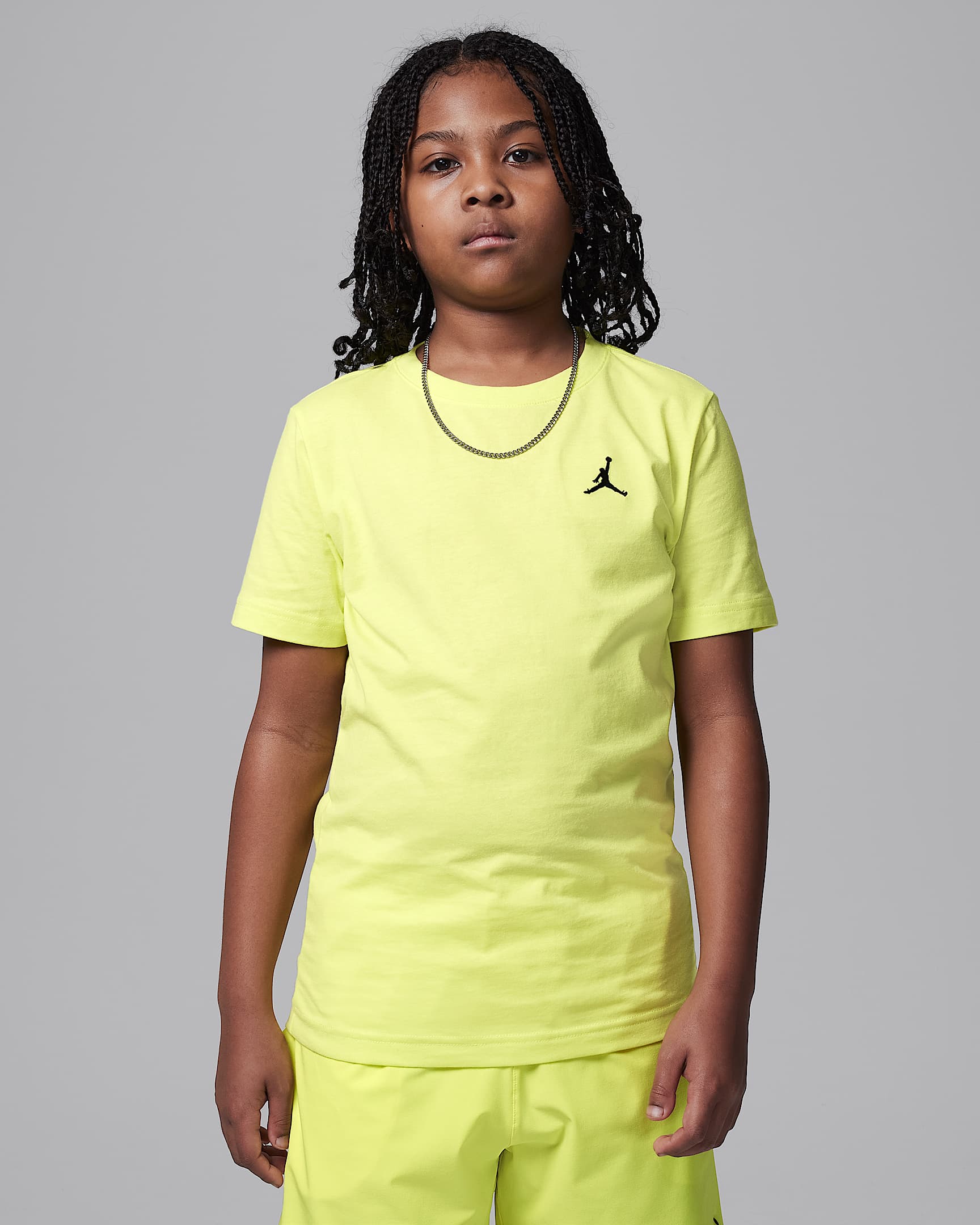 T-shirt ricamata Jumpman Air Jordan – Ragazzo/a - Lemon Twist