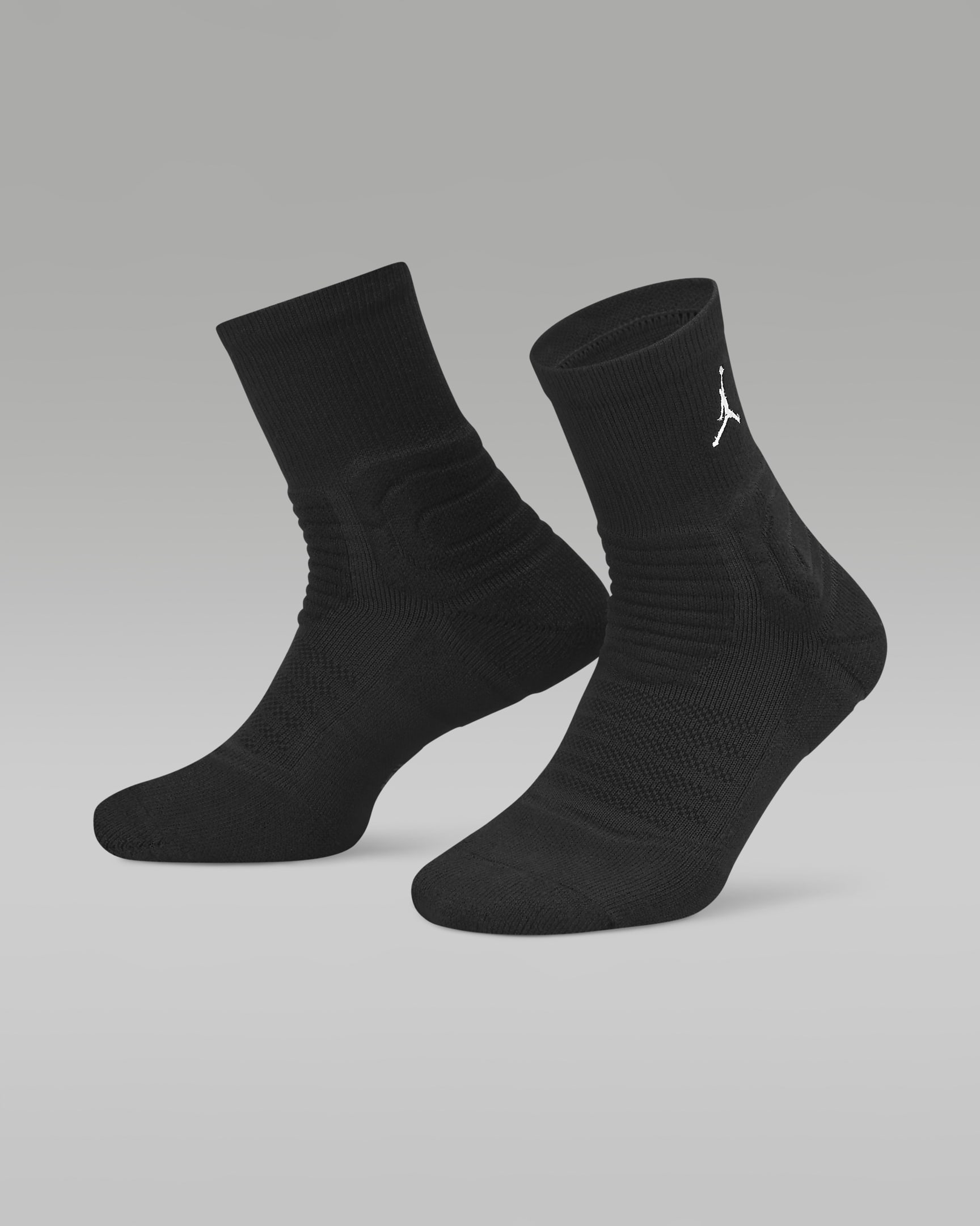 Jordan Ultimate Flight 2.0 Quarter Basketball Socks - Black/White