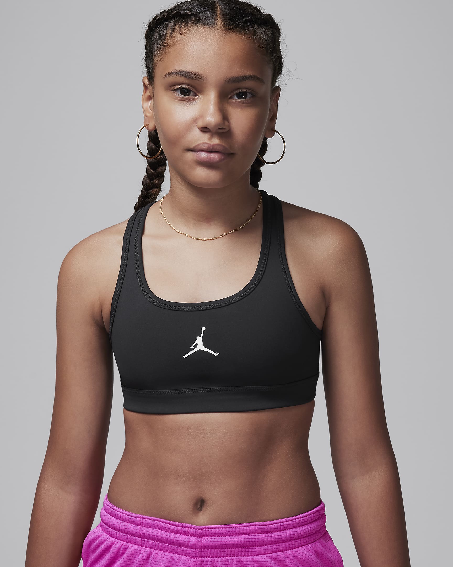 Jordan Dri-FIT Older Kids' Jumpman Bra - Black