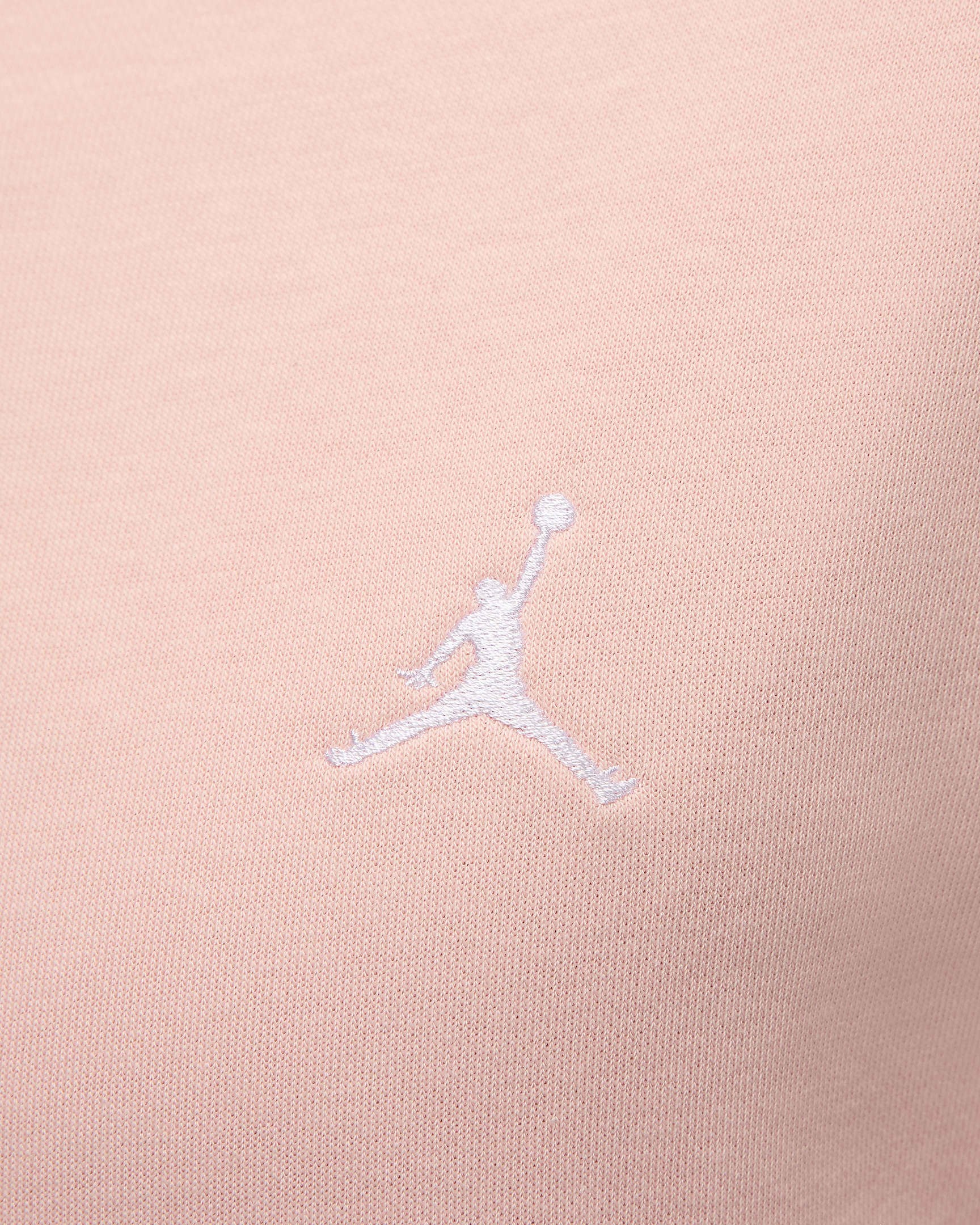 Huvtröja Jordan Essentials i loopback-fleece för män - Legend Pink/Vit