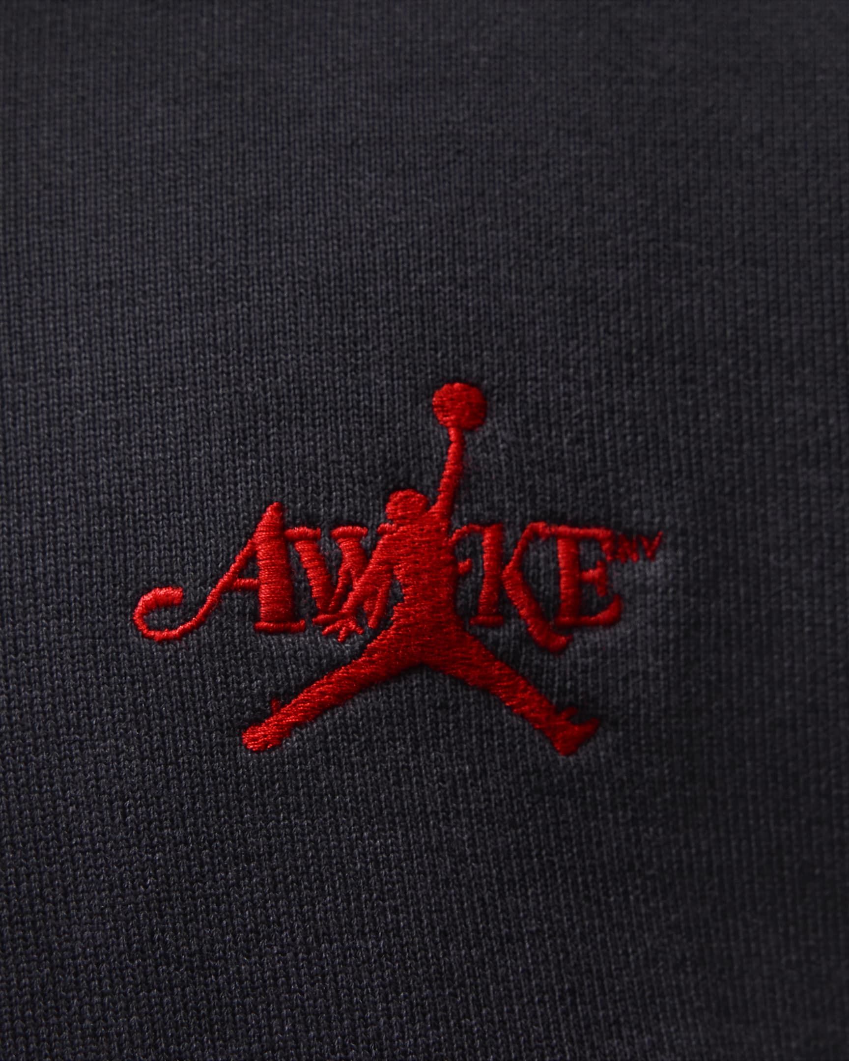 Jordan x Awake NY Men's Fleece Hoodie - Black/Sail/University Red