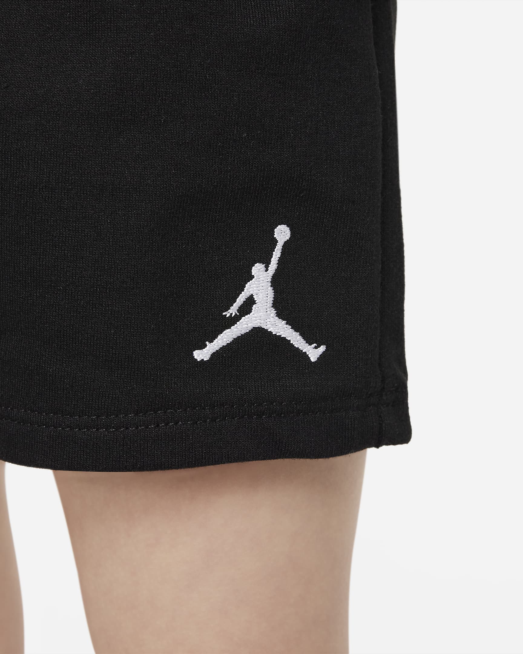 Jordan-sæt med T-shirt og shorts til babyer (12-24 mdr.) - sort