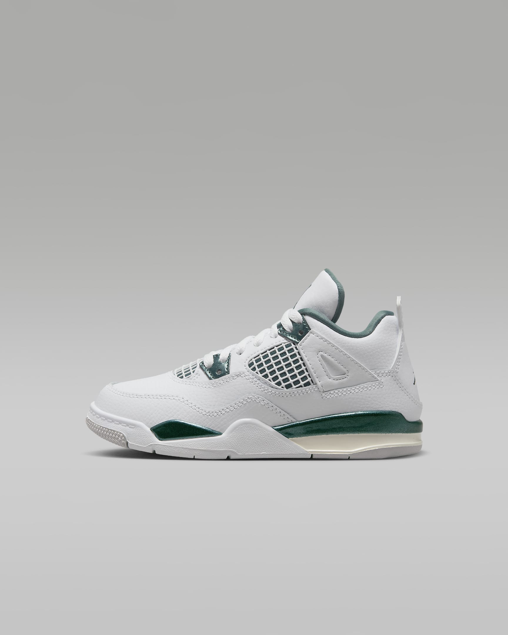 Jordan 4 Retro "Oxidized Green" Little Kids' Shoes - White/White/Neutral Grey/Oxidized Green