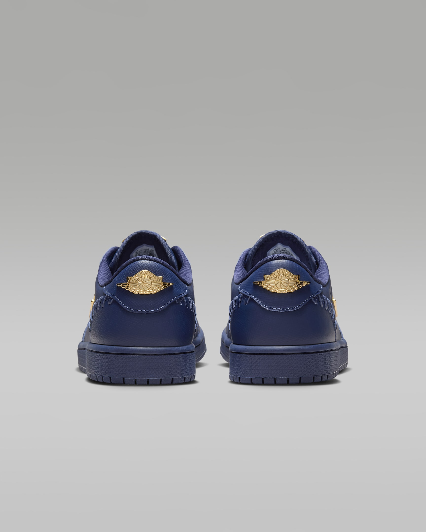 Air Jordan 1 Low Method of Make Shoes - Midnight Navy/Midnight Navy/Metallic Gold