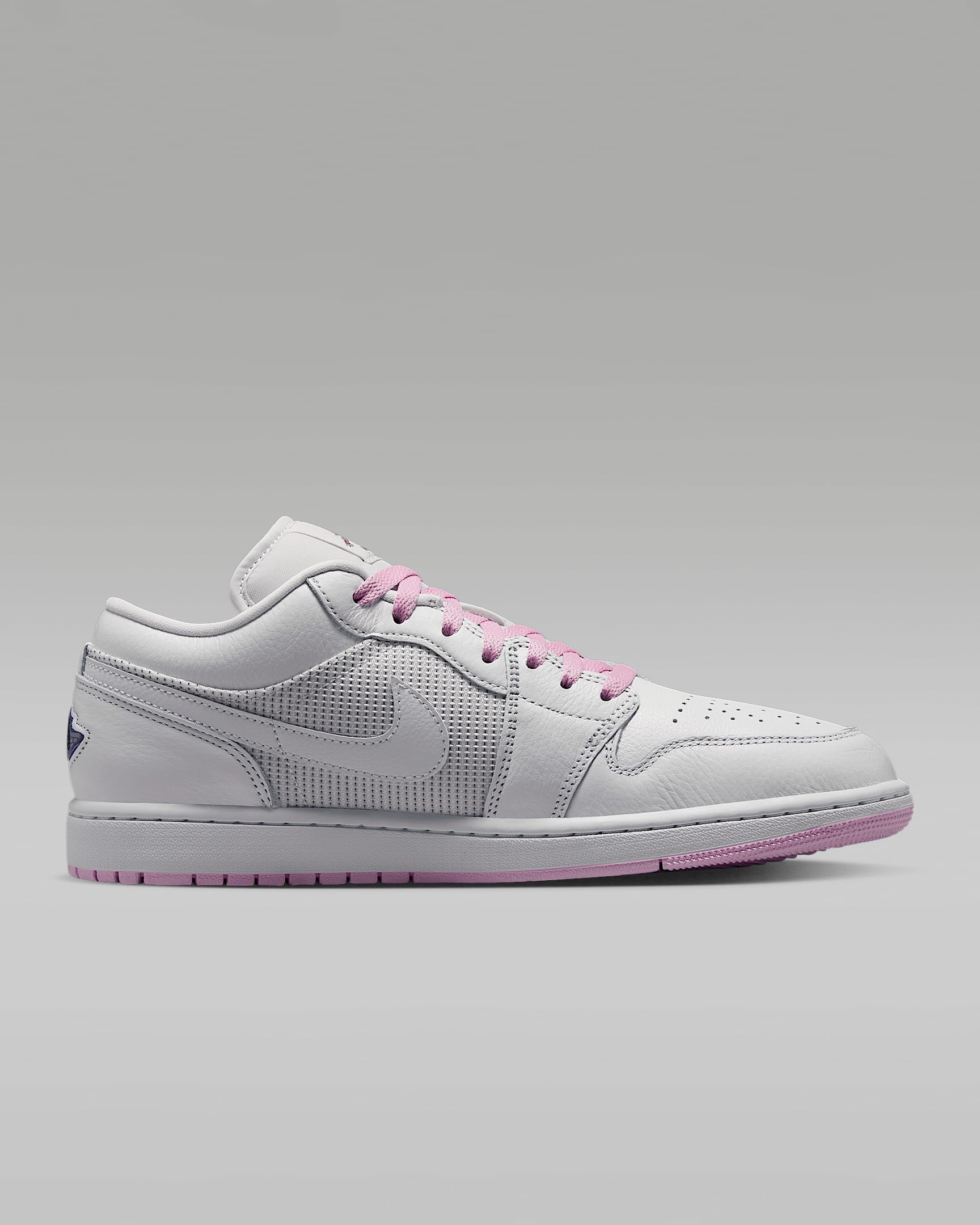 Air Jordan 1 Low SE Men's Shoes - Summit White/Light Arctic Pink/Silver