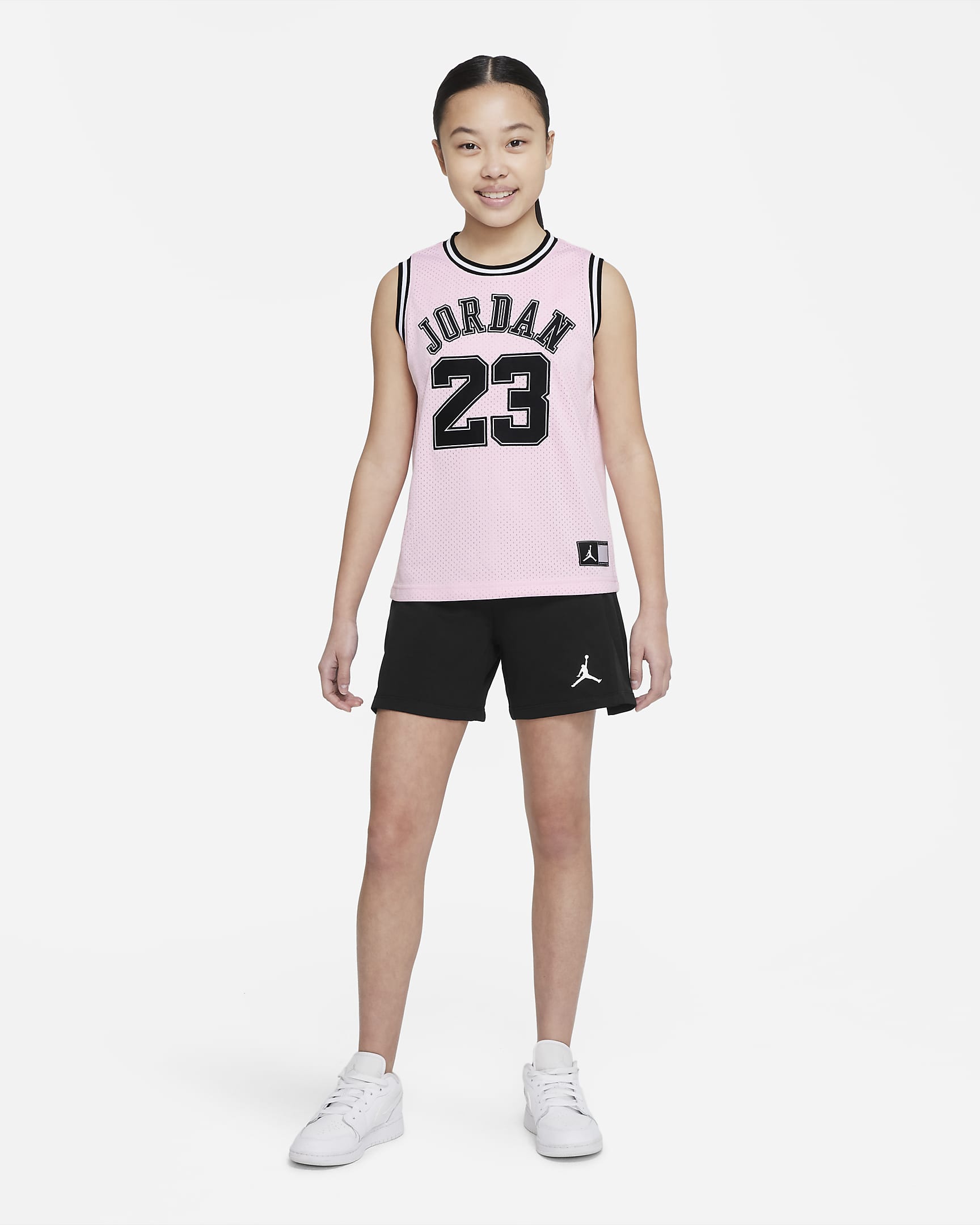 Jordan Big Kids' Recon Cropped Jersey - Pink Foam