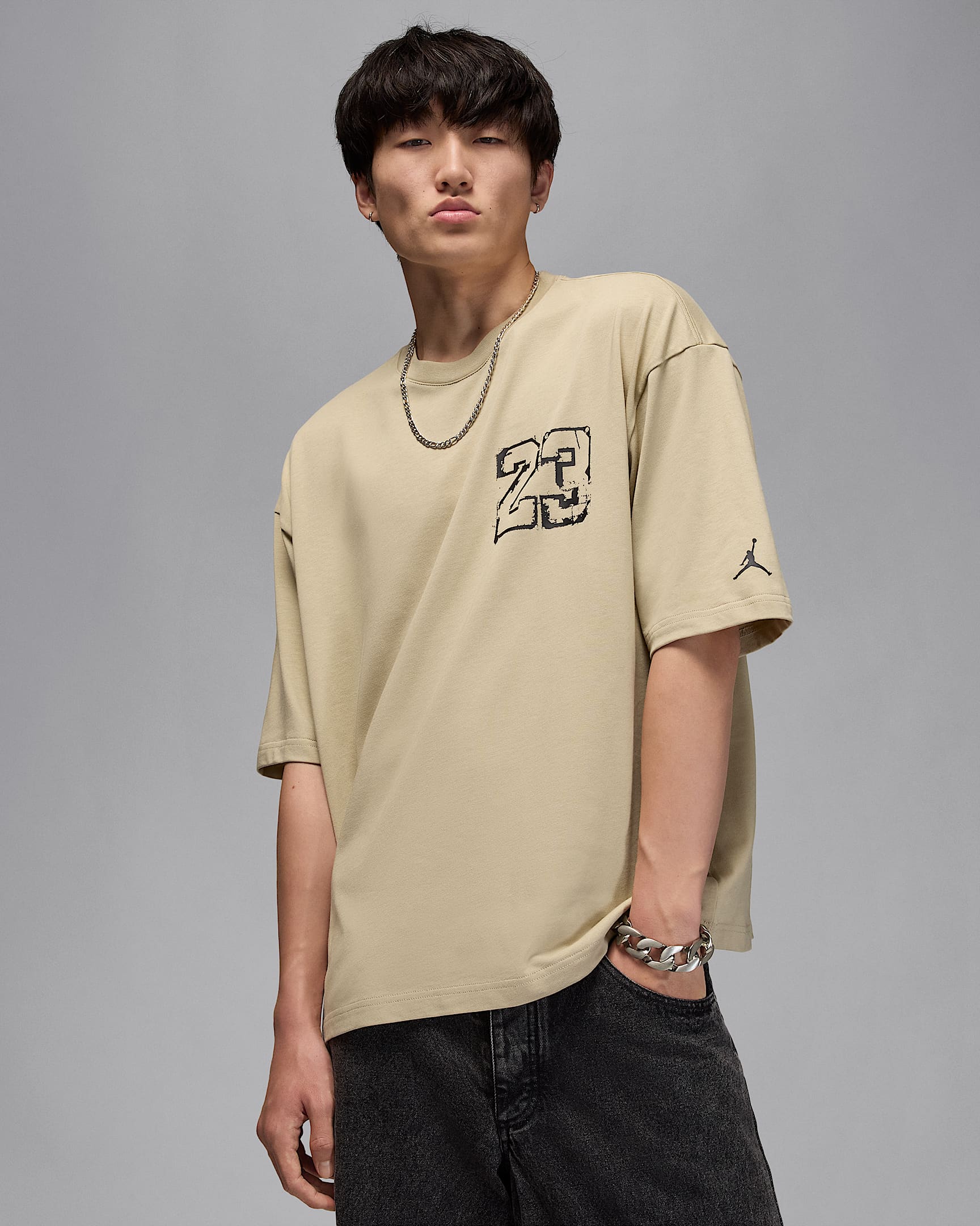 Jordan Men's Oversized T-Shirt - Desert Khaki