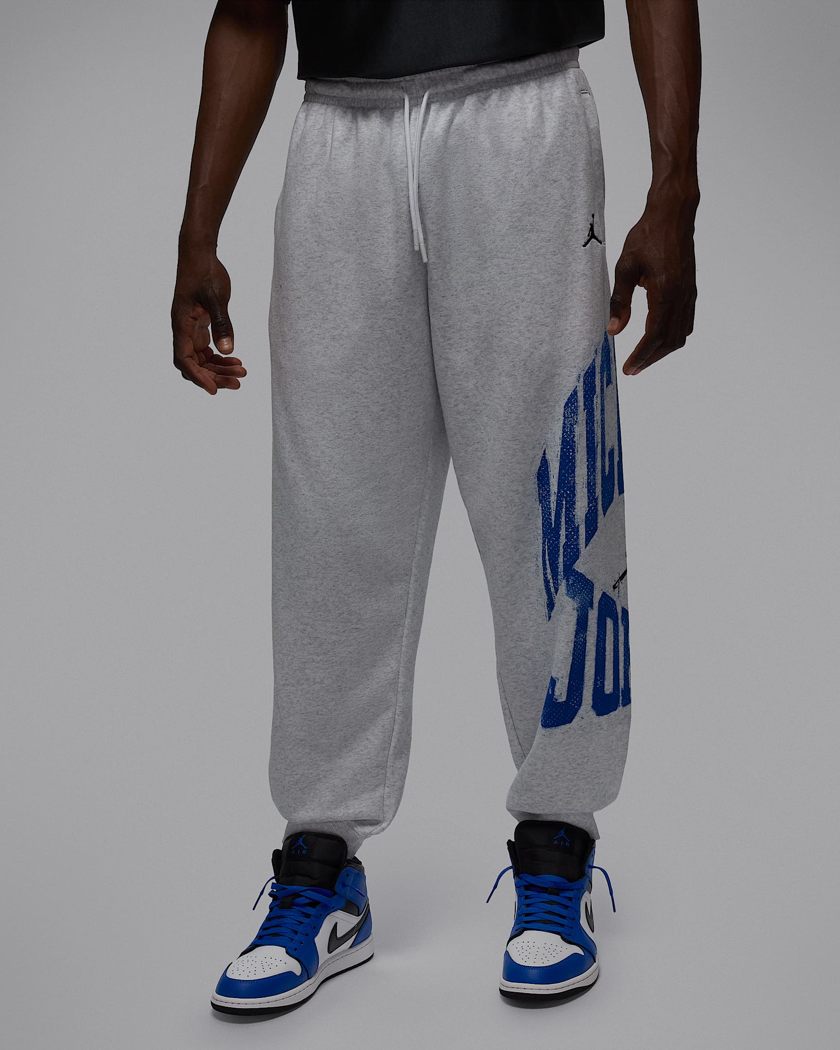 Jordan Brooklyn Men's Collegiate Pants - Birch Heather/Black