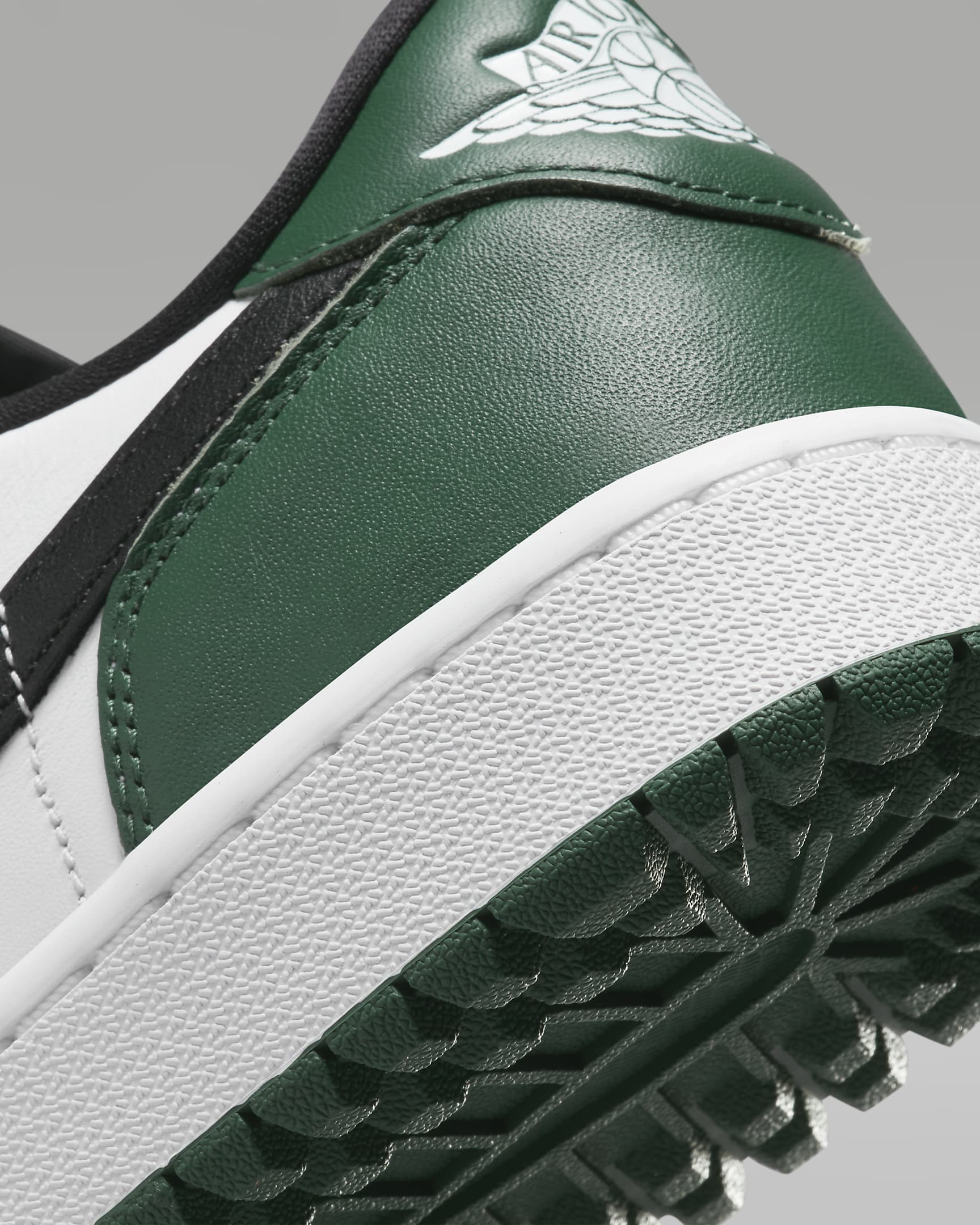 Air Jordan 1 Low G Golf Shoes - White/Noble Green/Pollen/Black