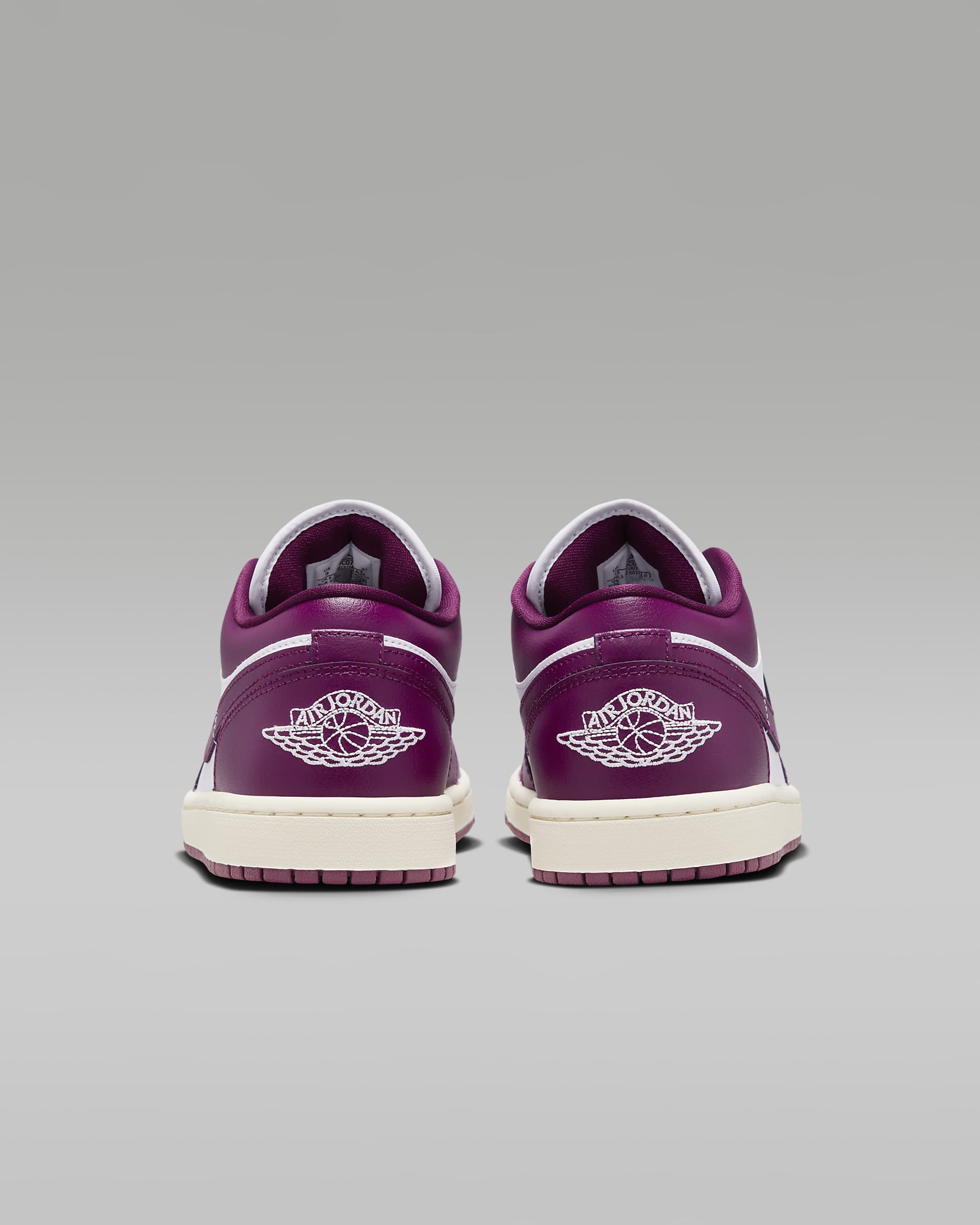 Air Jordan 1 Low Shoes - White/Sail/Bordeaux