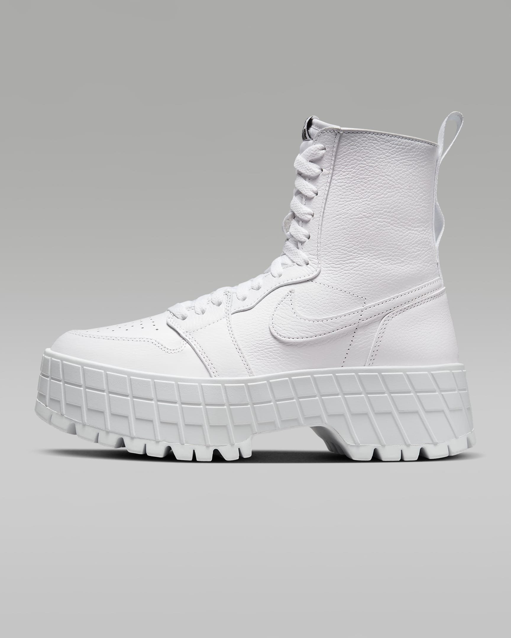 Air Jordan 1 Brooklyn Women's Boot - White/White/White