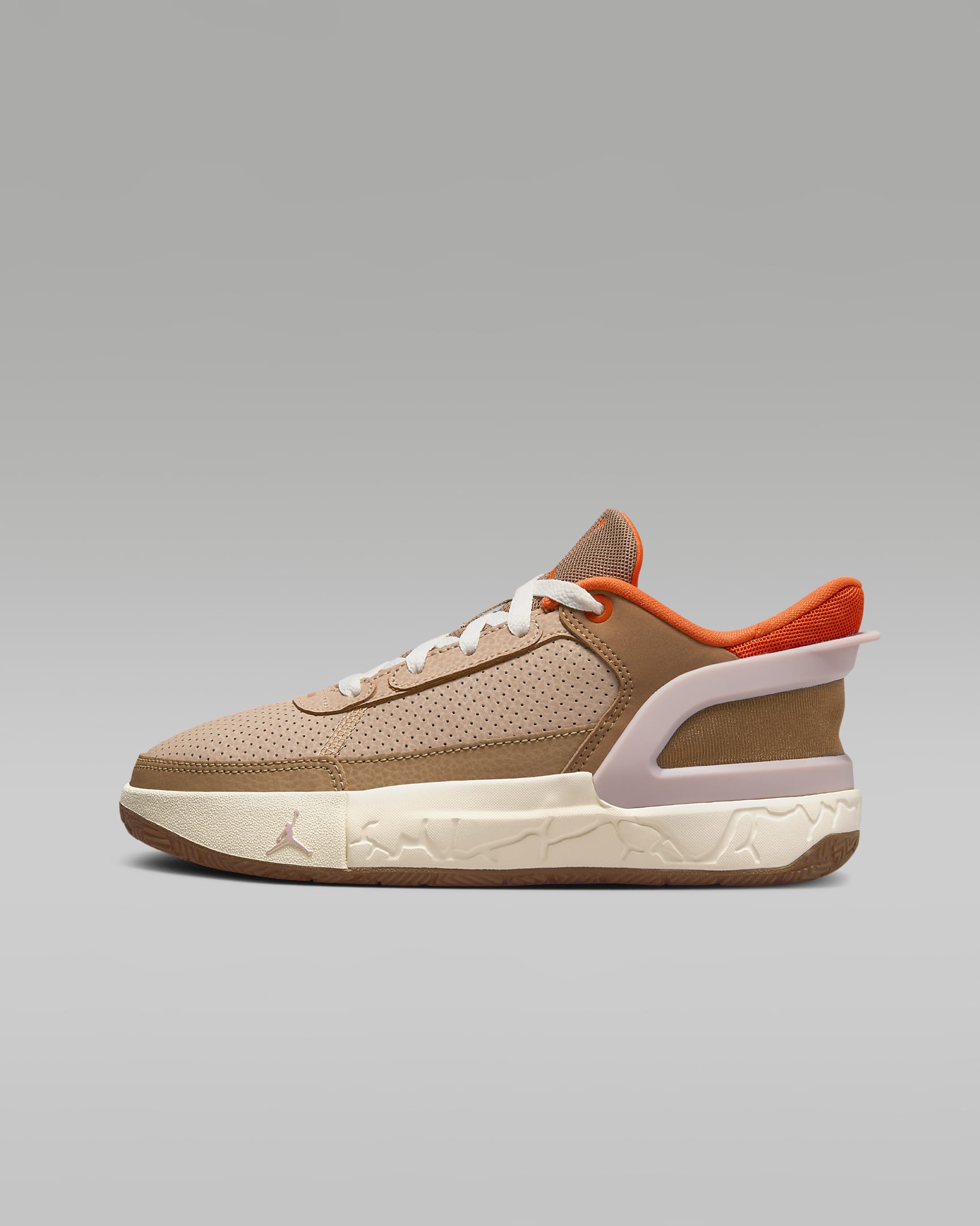 Jordan DAY1 EO Schuh (ältere Kinder) - Dark Driftwood/Rattan/Hemp/Brilliant Orange