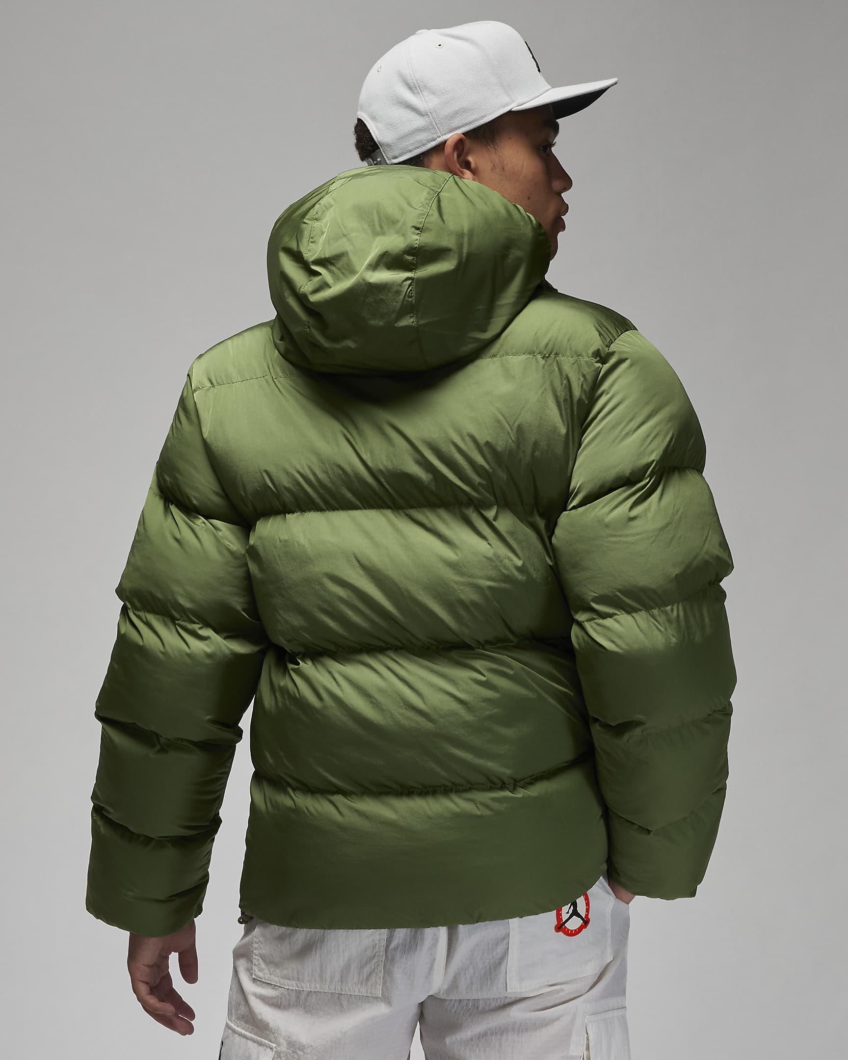 Jordan Essentials Men's Puffer Jacket - Sky J Light Olive/Sail