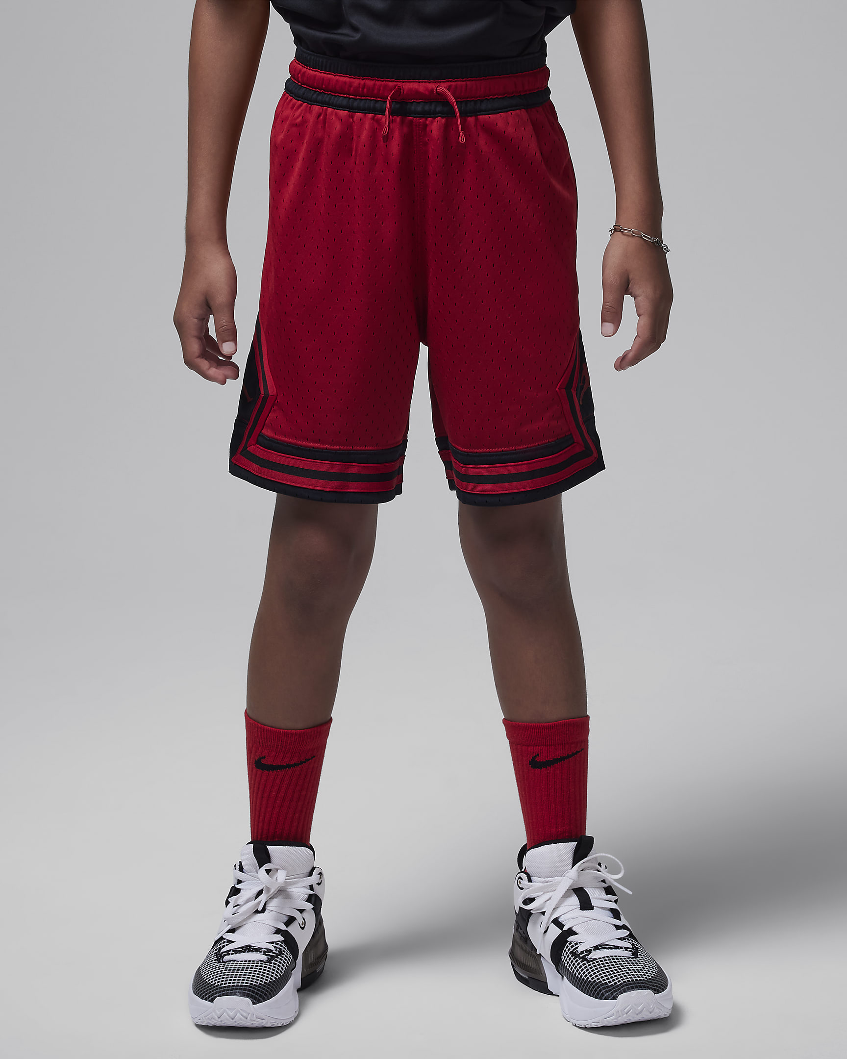 Jordan Sport Diamond shorts met Dri-FIT voor kids - Gym Red