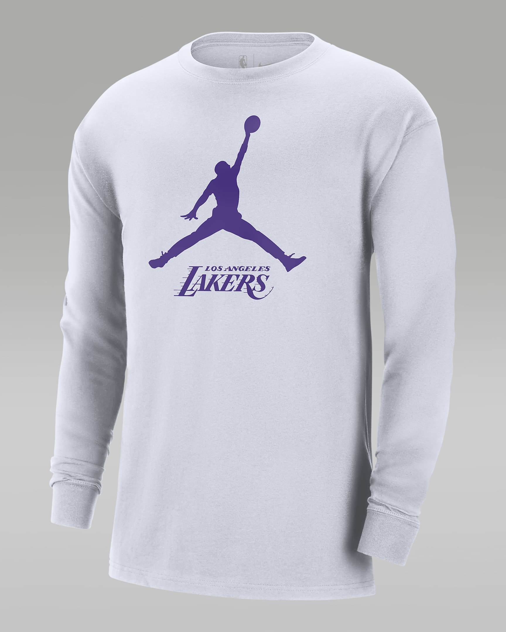 Los Angeles Lakers Practice Men's Nike Dri-FIT NBA Long-Sleeve T-Shirt. Nike  LU