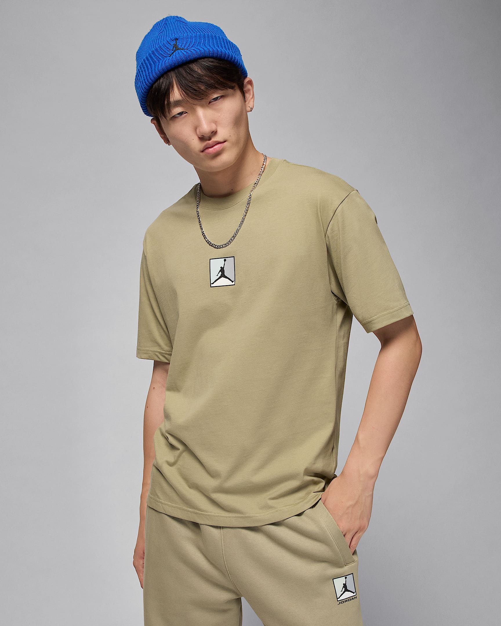Jordan Brooklyn Men's T-Shirt - Medium Khaki