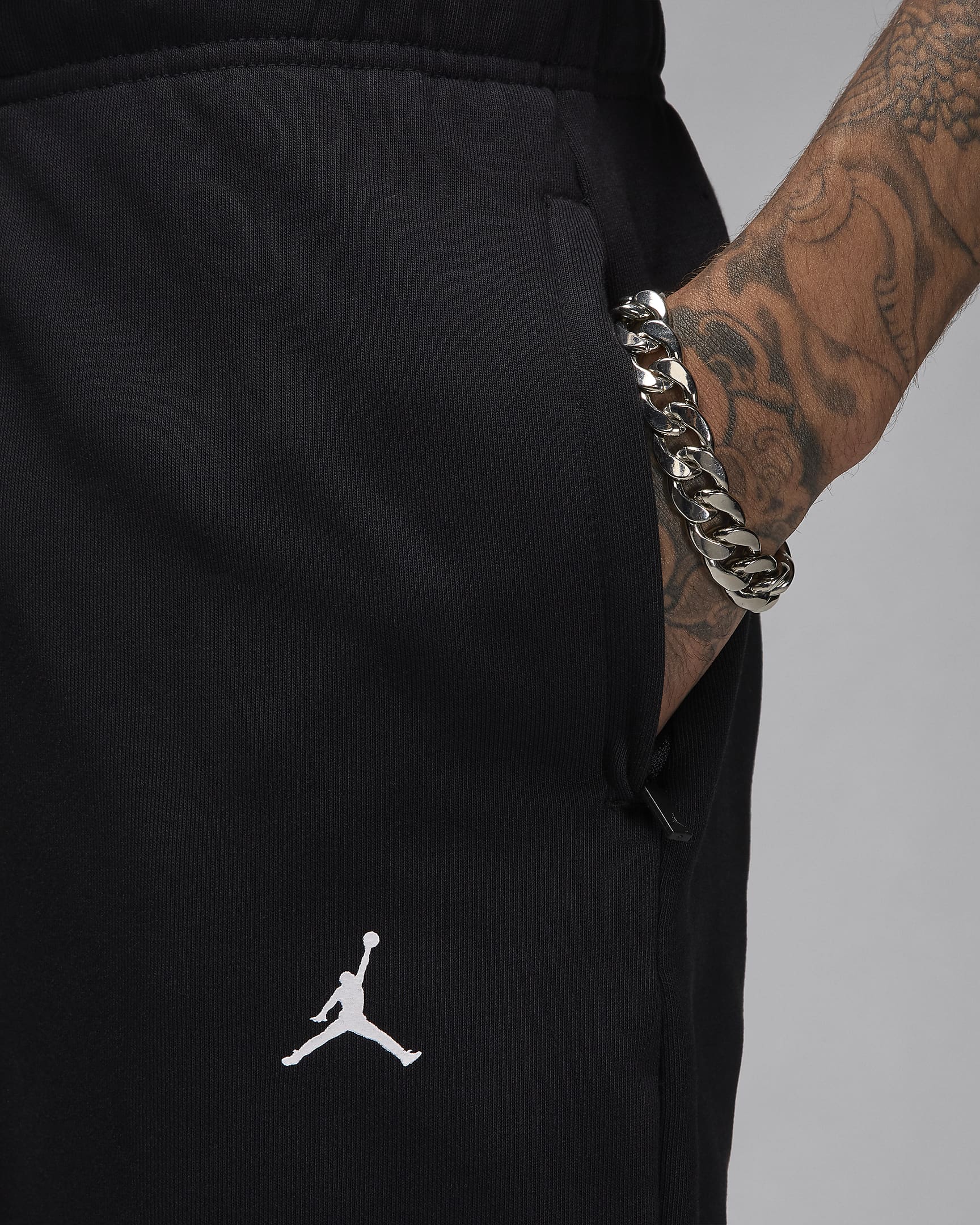 Jordan Sport Crossover Dri-FIT polár férfinadrág - Fekete/Fehér