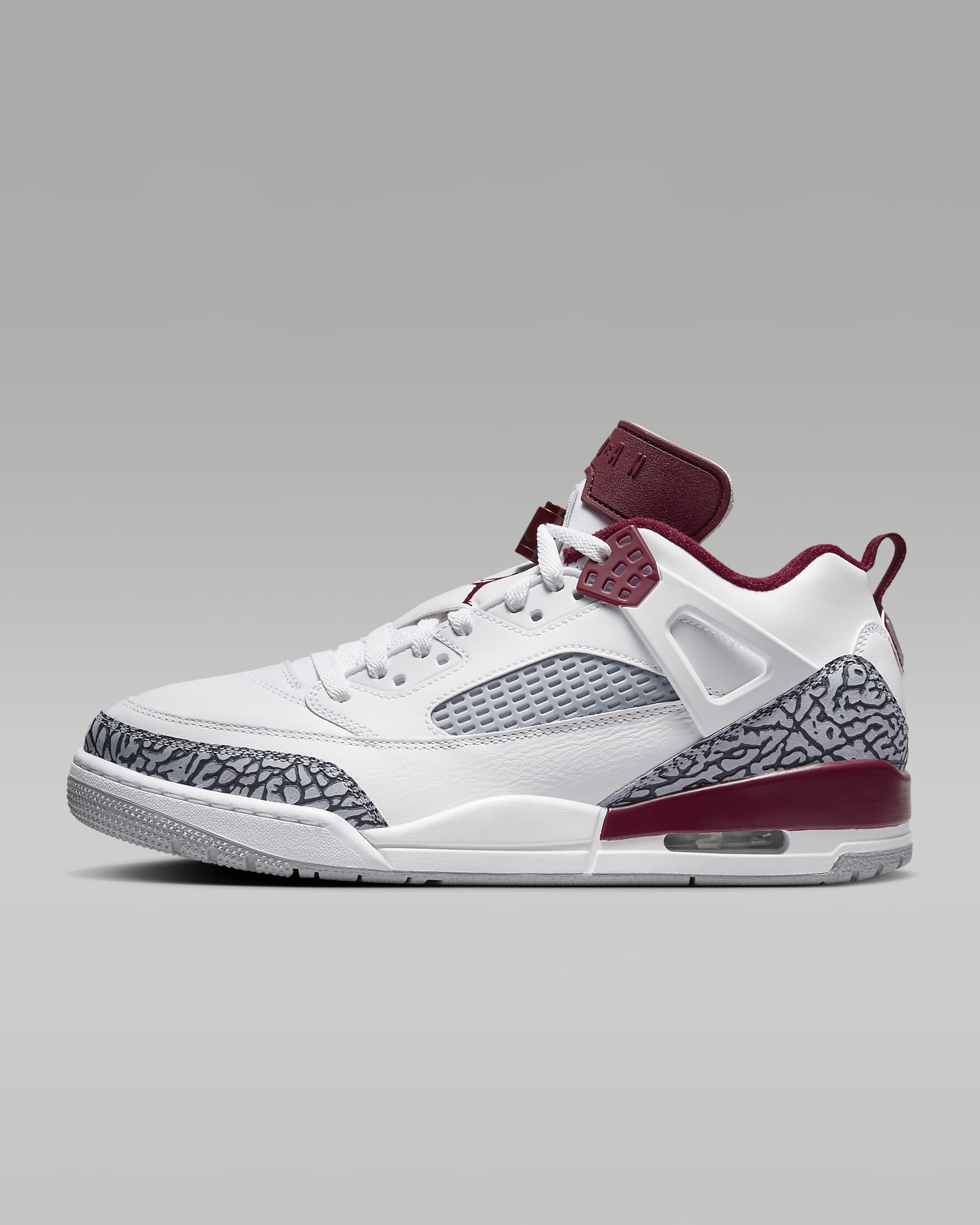 Jordan Spizike Low Herrenschuh - Weiß/Wolf Grey/Anthracite/Team Red