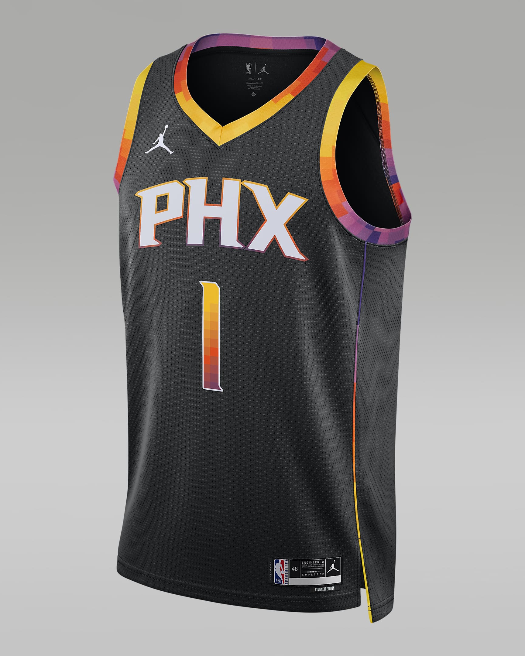 Camisola NBA Swingman Jordan Dri-FIT Phoenix Suns Statement Edition para homem - Preto