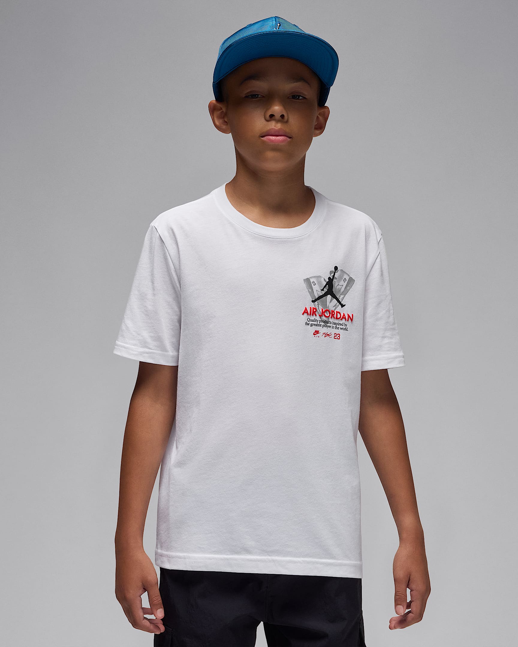 ジョーダン ジュニア エア ジョーダン 5 ファイヤー レッド ツアー Tシャツ - ホワイト