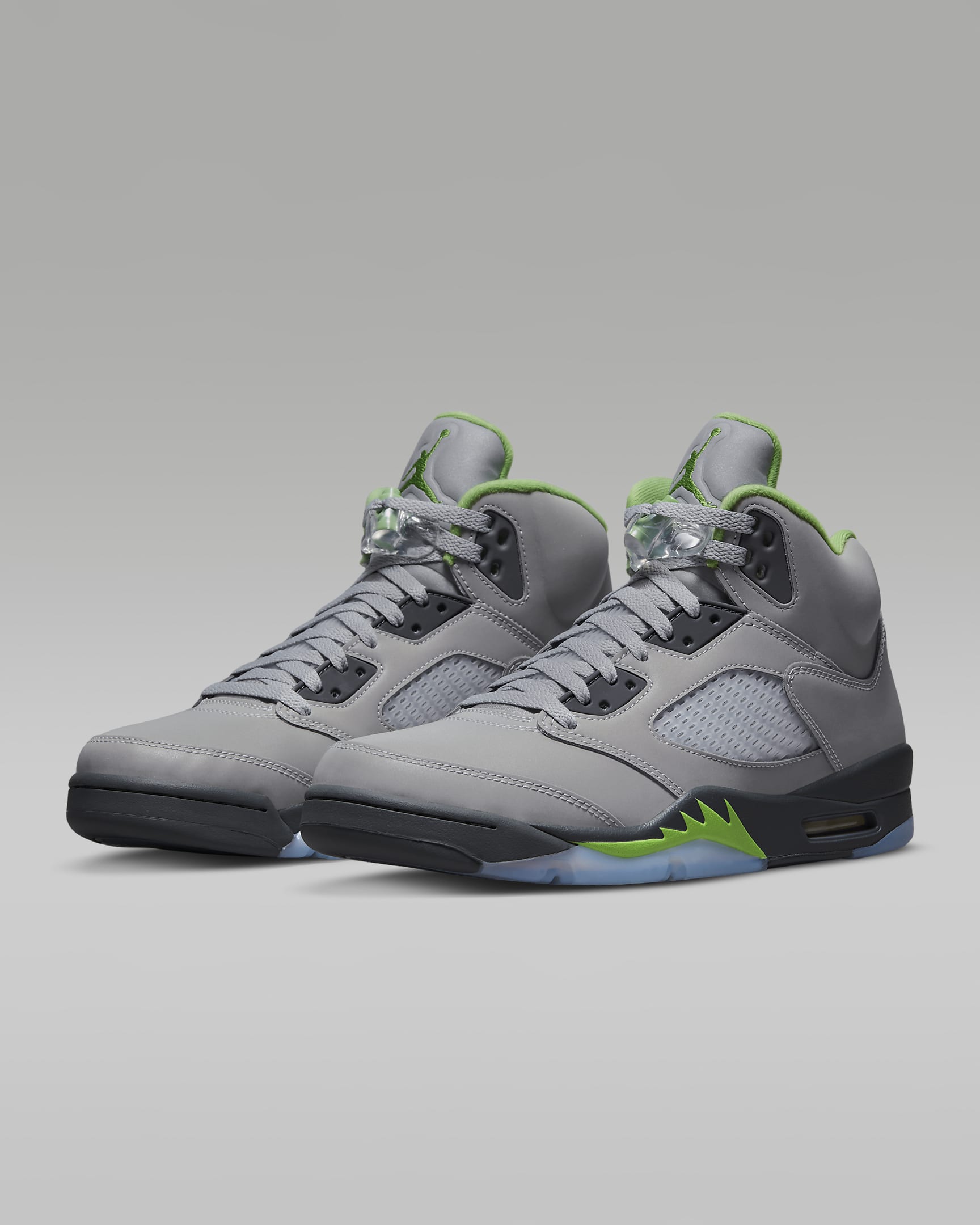 Chaussure Air Jordan 5 Retro « Green Bean » pour Homme - Silver/Flint Grey/Green Bean