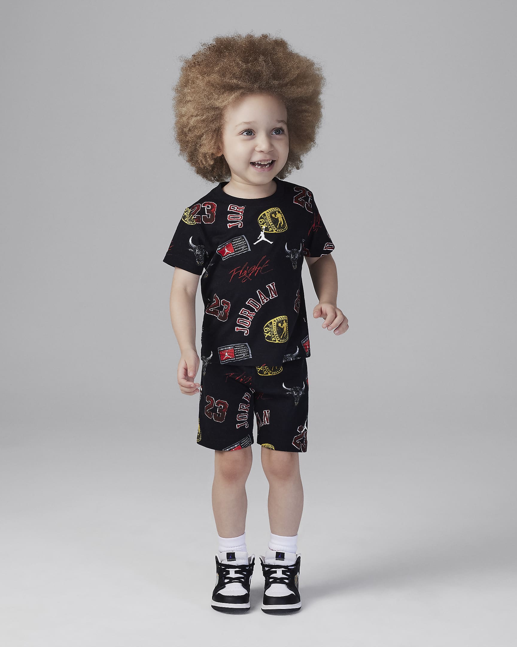 Jordan 23 Toddler 2-Piece Shorts Set - Black