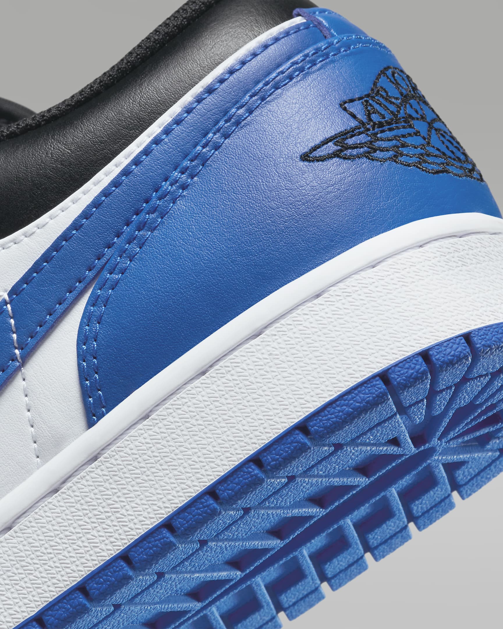 Air Jordan 1 Low Men's Shoes - White/Black/White/Royal Blue