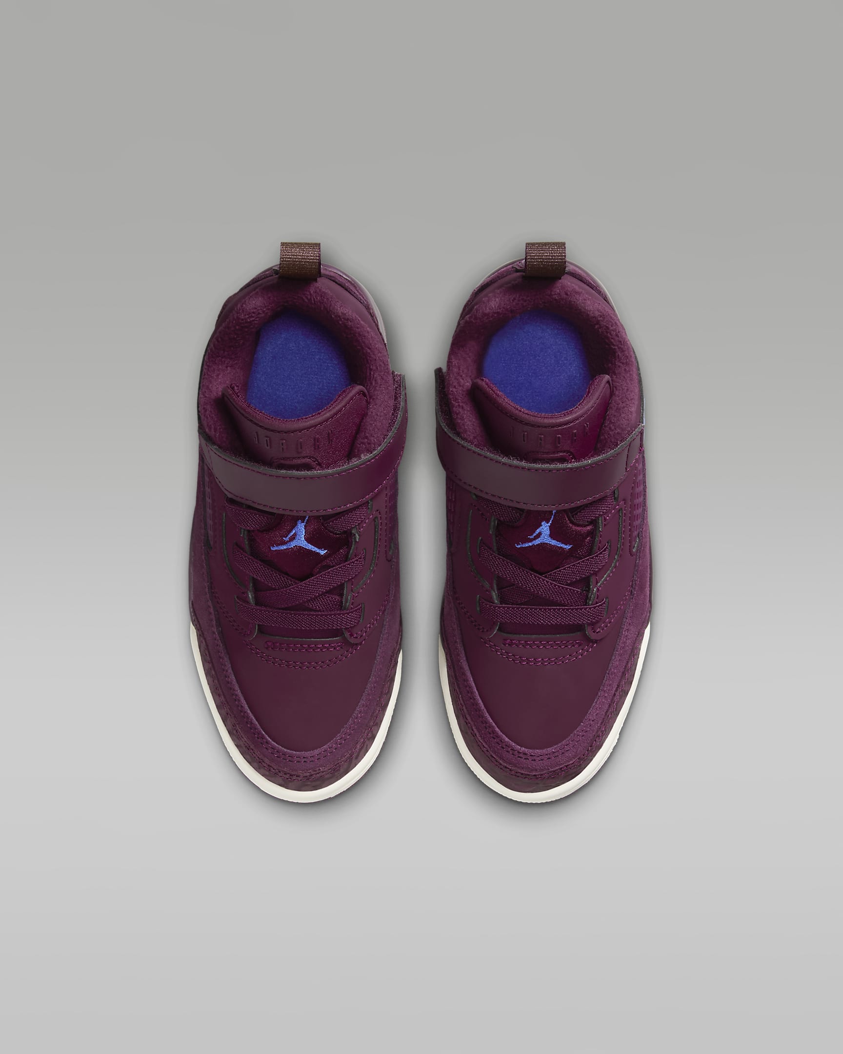 Jordan Spizike Low Younger Kids' Shoes - Bordeaux/Sail/Hyper Royal