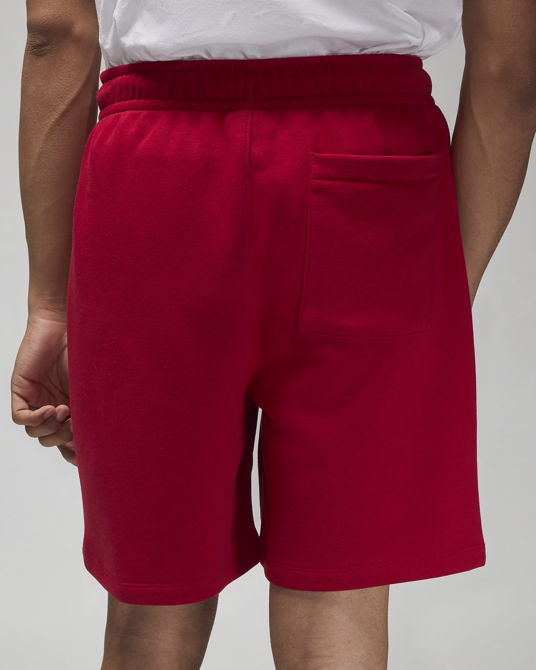 Jordan Brooklyn Fleece férfi rövidnadrág - Gym Red/Fehér