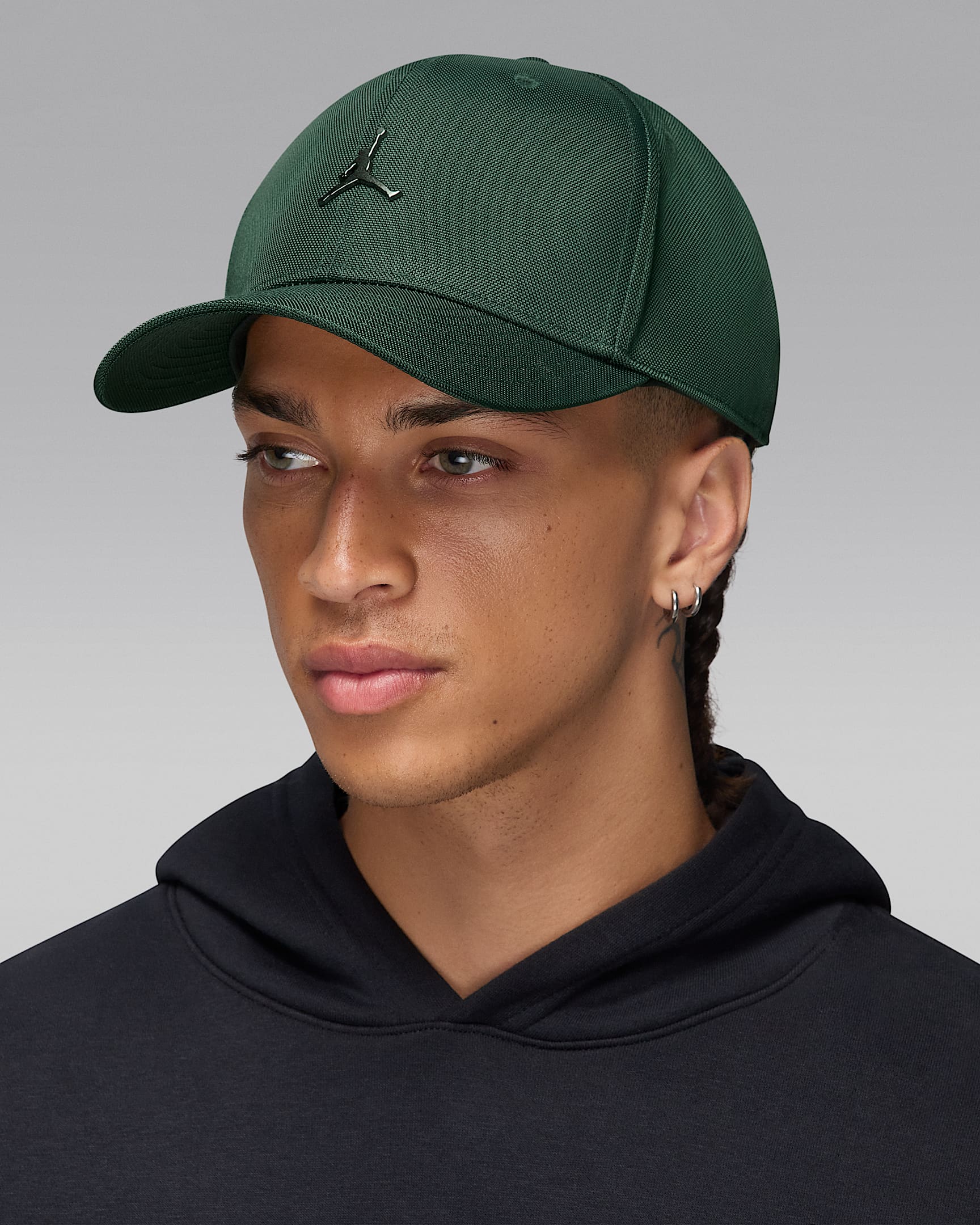 Jordan Rise Structured Metal Jumpman Hat - Midnight Green