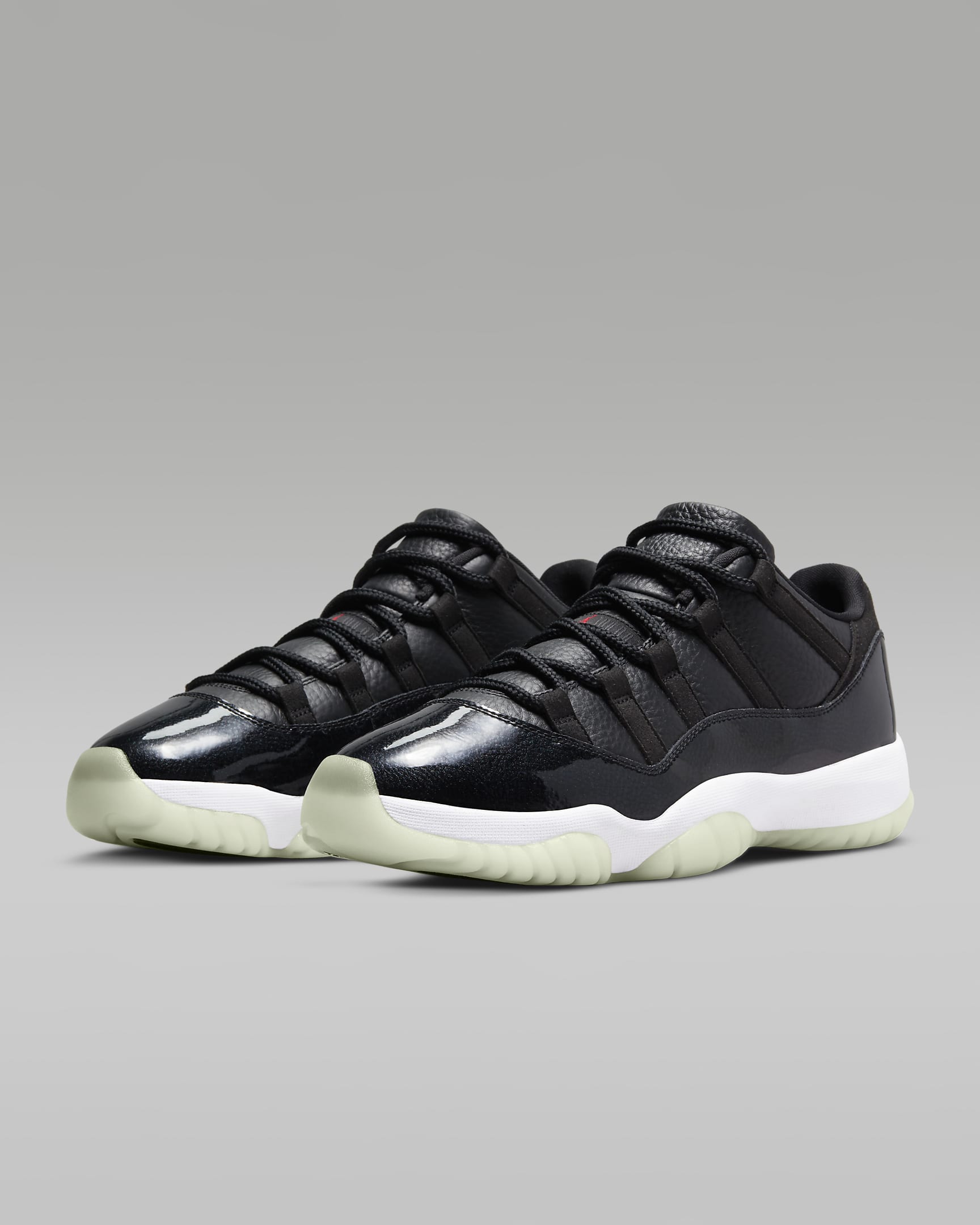 Air Jordan 11 Retro Low Men's Shoes - Black/White/Sail/Gym Red