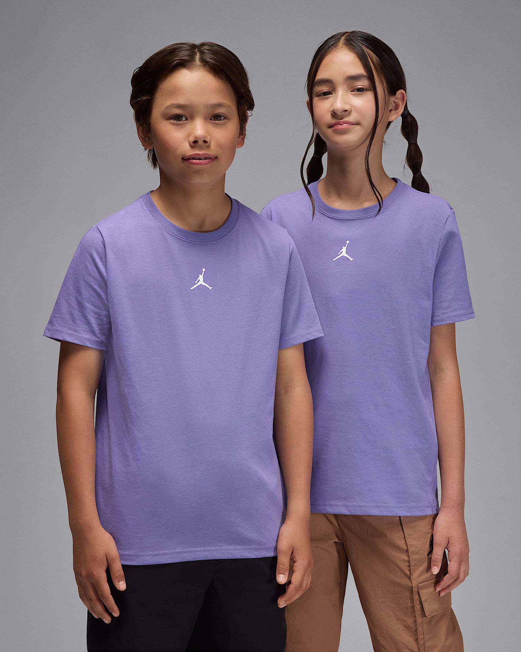 Playera Core para niños talla grande Jordan Sport Dri-FIT - Amatista empolvado
