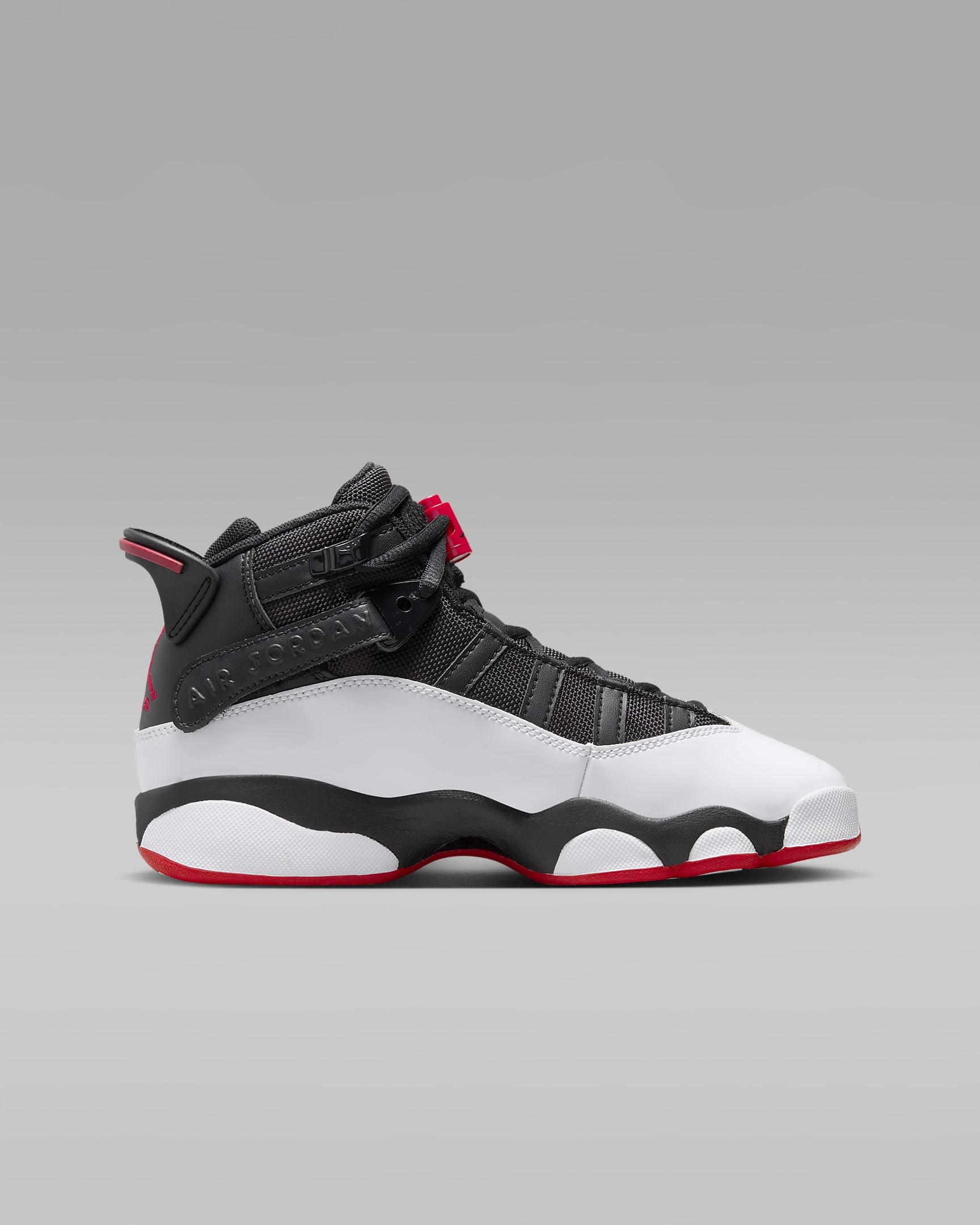 Jordan 6 Rings Older Kids' Shoes - Black/White/University Red