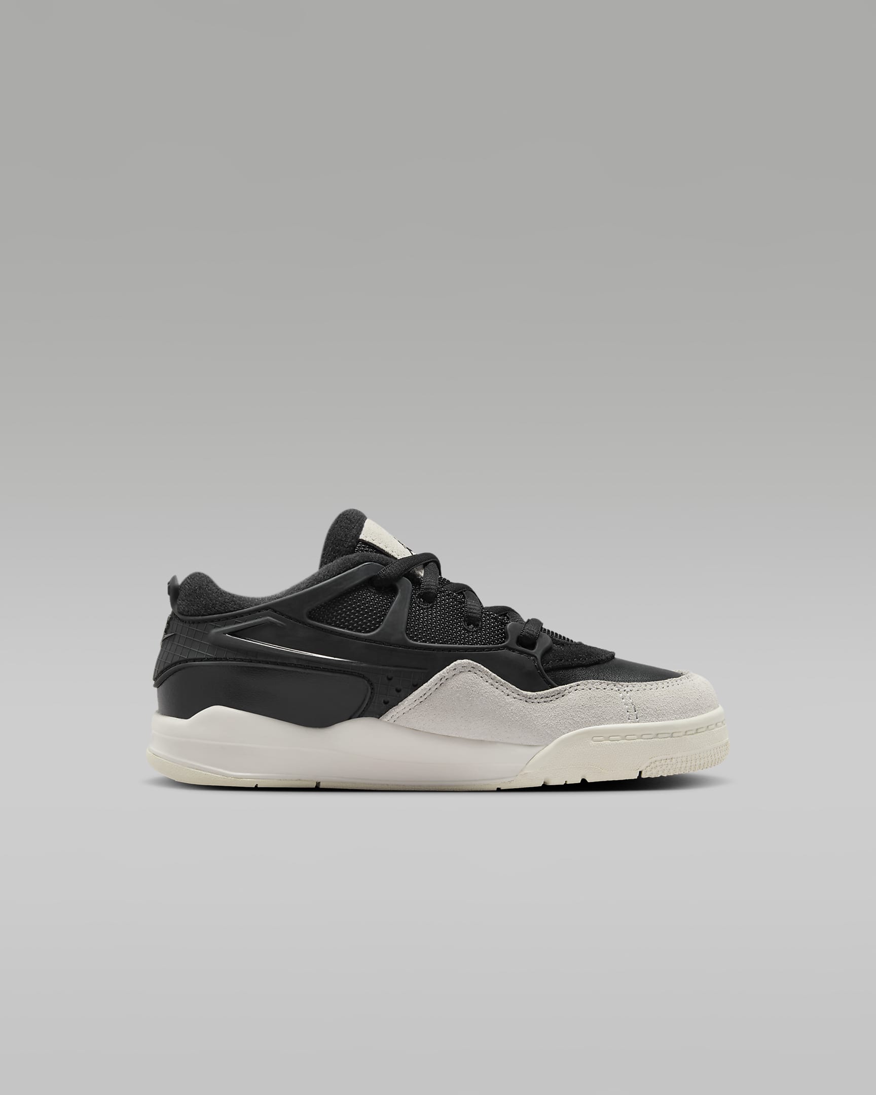 Tenis para niños de preescolar Jordan 4RM - Negro/Gris oscuro/Hueso claro