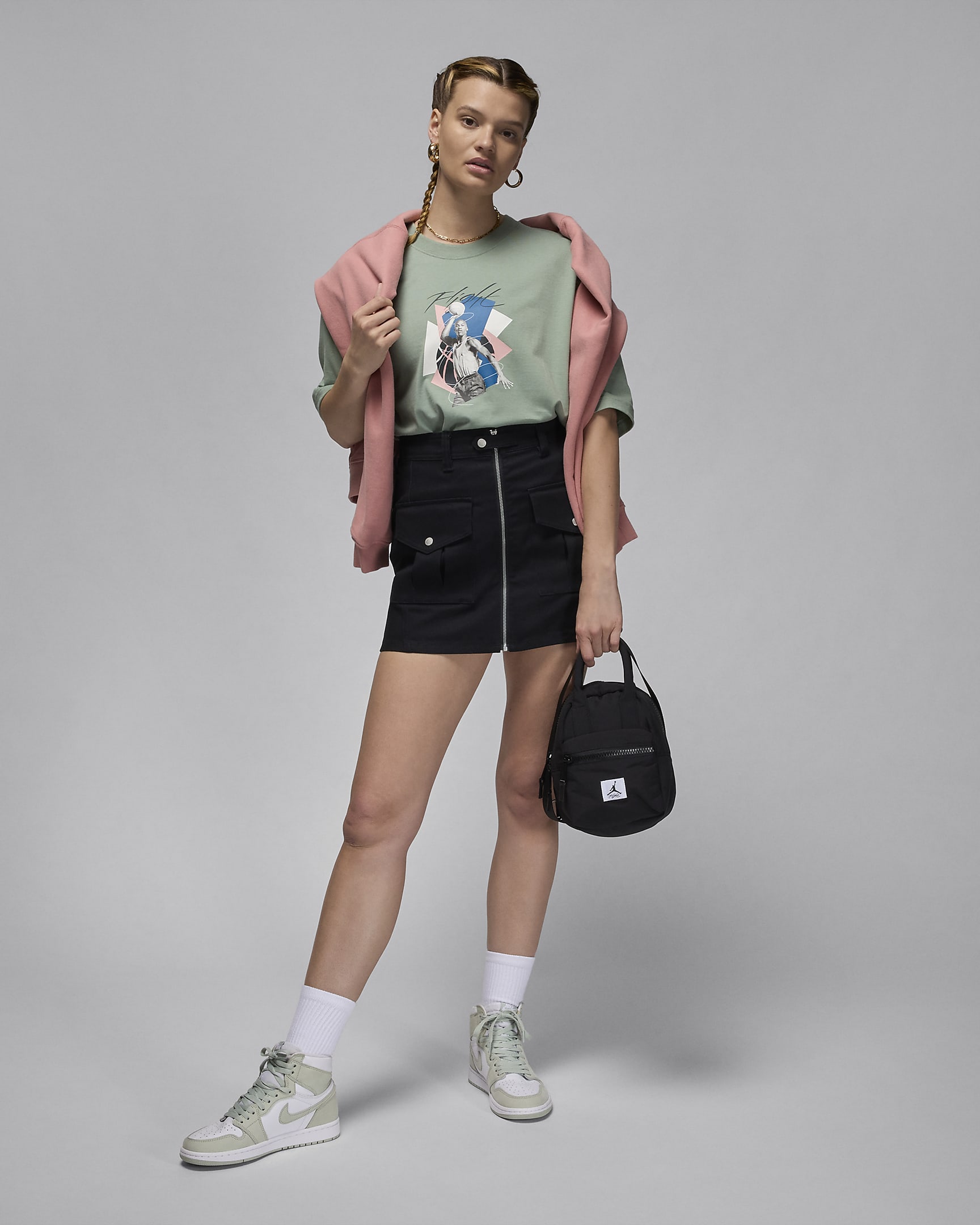 Jordan oversized T-shirt met graphic voor dames - Jade Smoke