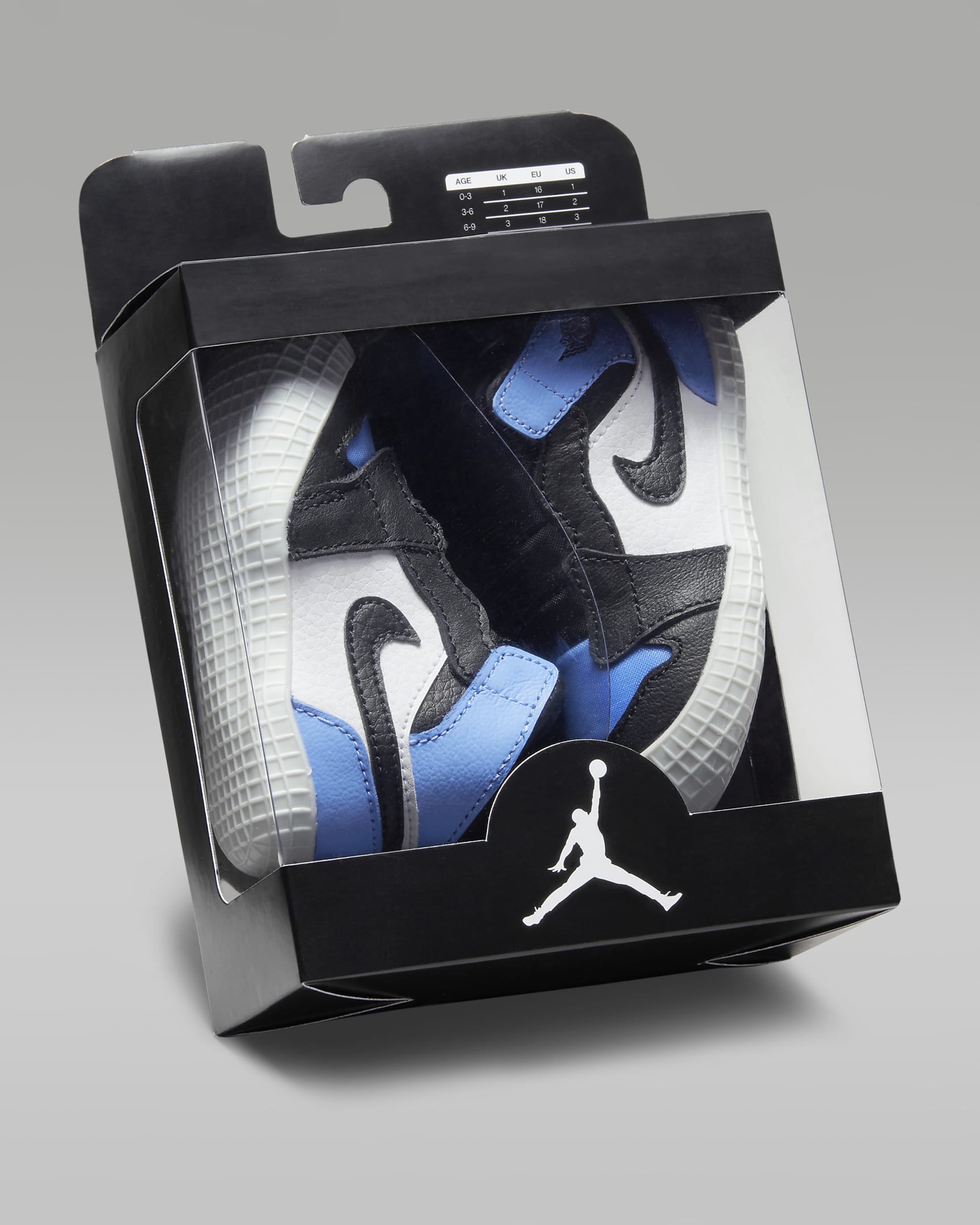 Nike Air Jordan 1 Crib Bootie Size 3C High University Blue Baby