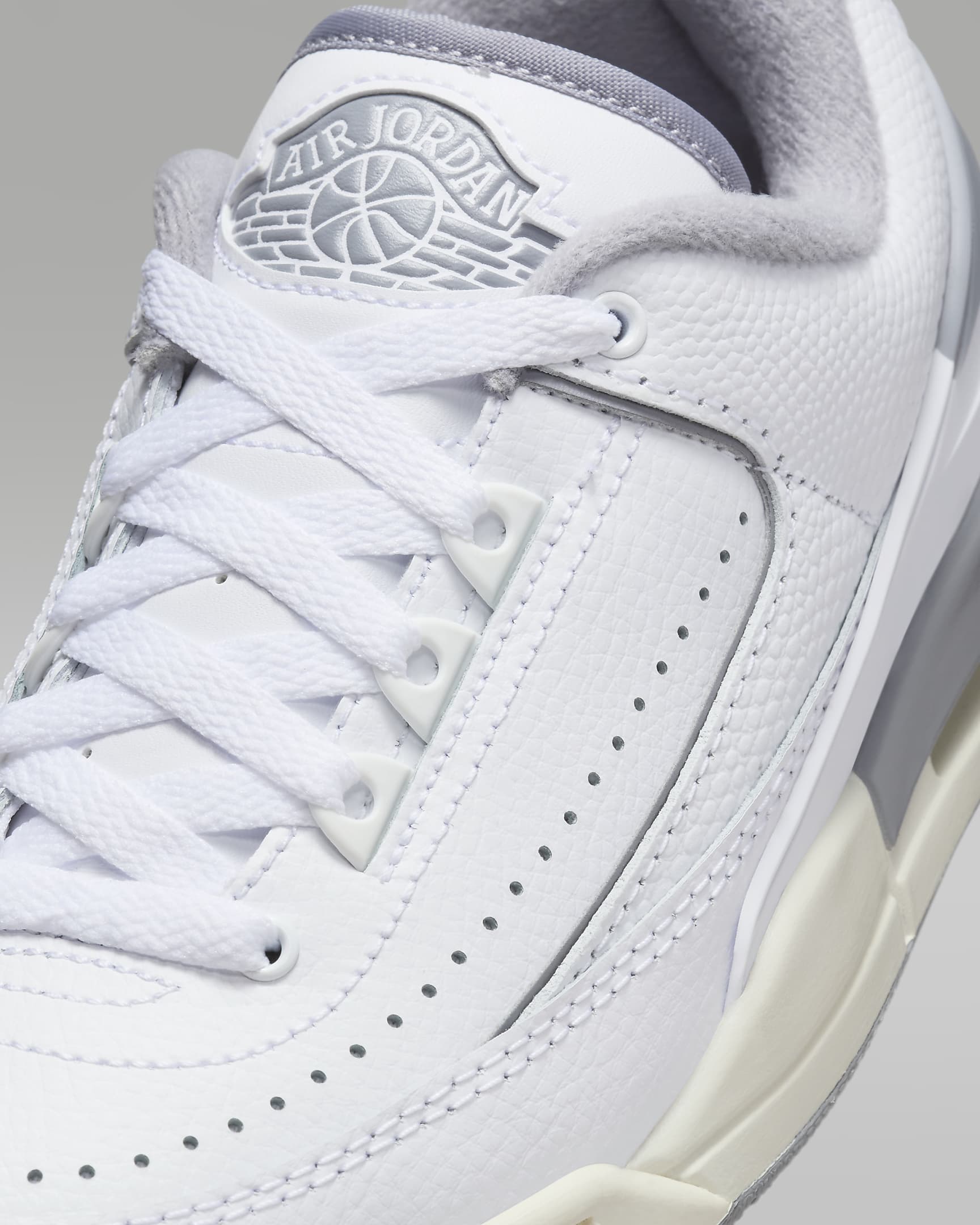 Jordan 2/3 Big Kids' Shoes - White/Sail/Cement Grey