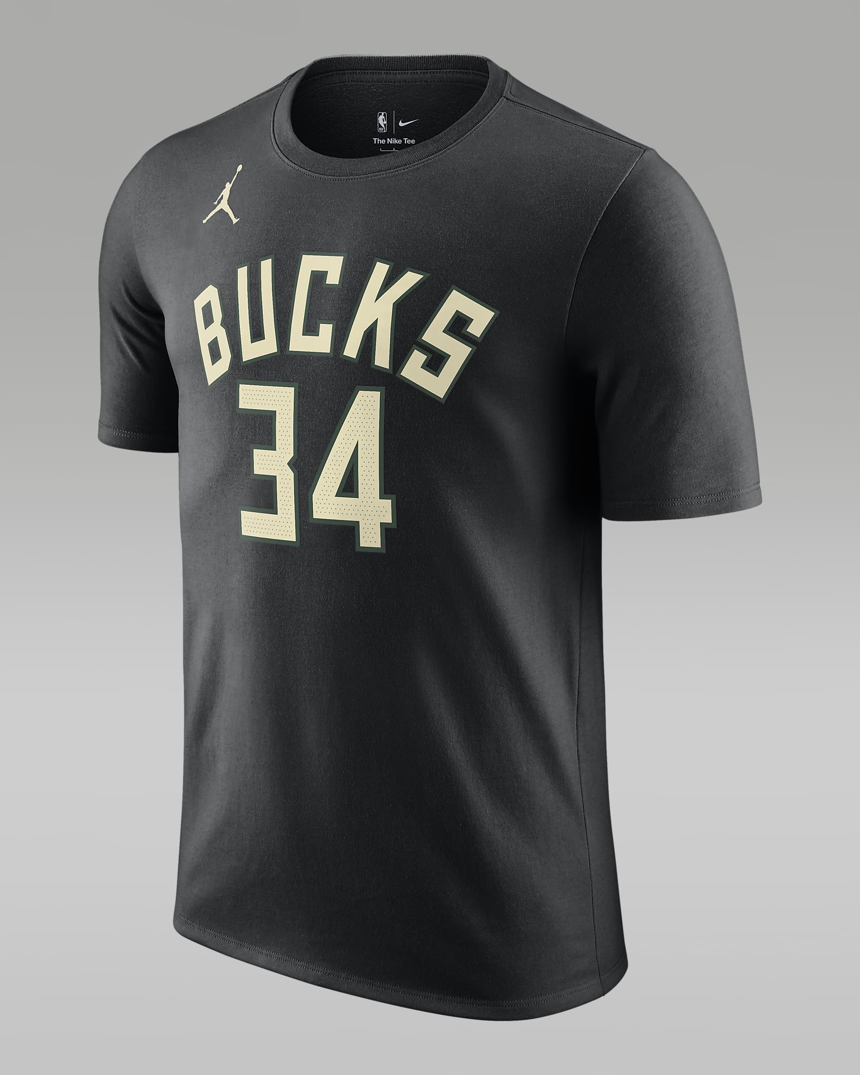 T-shirt Milwaukee Bucks Statement Edition Jordan NBA – Uomo - Nero