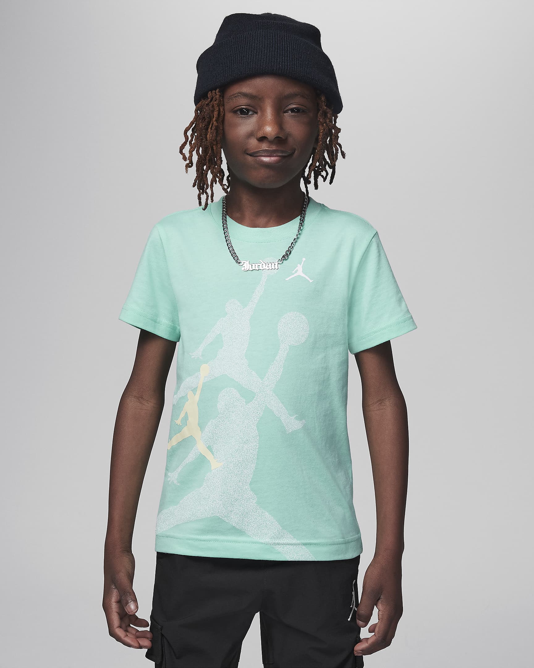 Jordan Little Kids' Gradient Stacked Jumpman T-Shirt - Emerald Rise