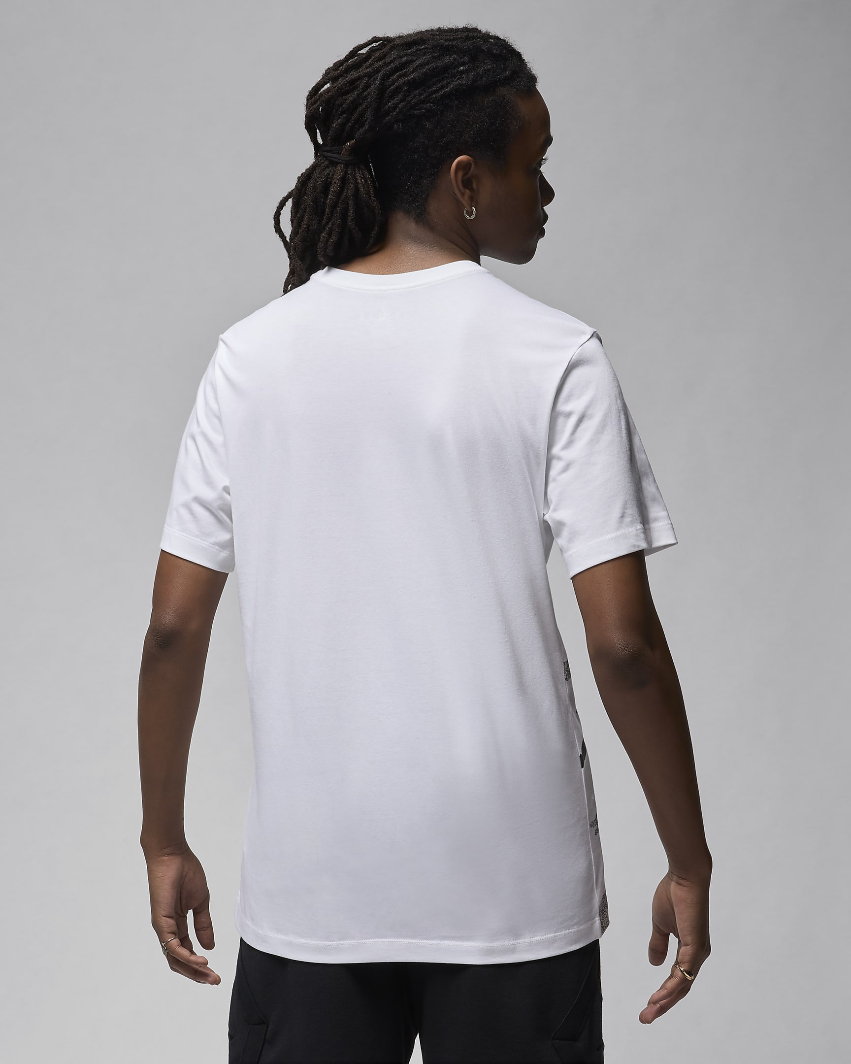 T-shirt Jordan Brand para homem - Branco/Cinzento Cool/Preto