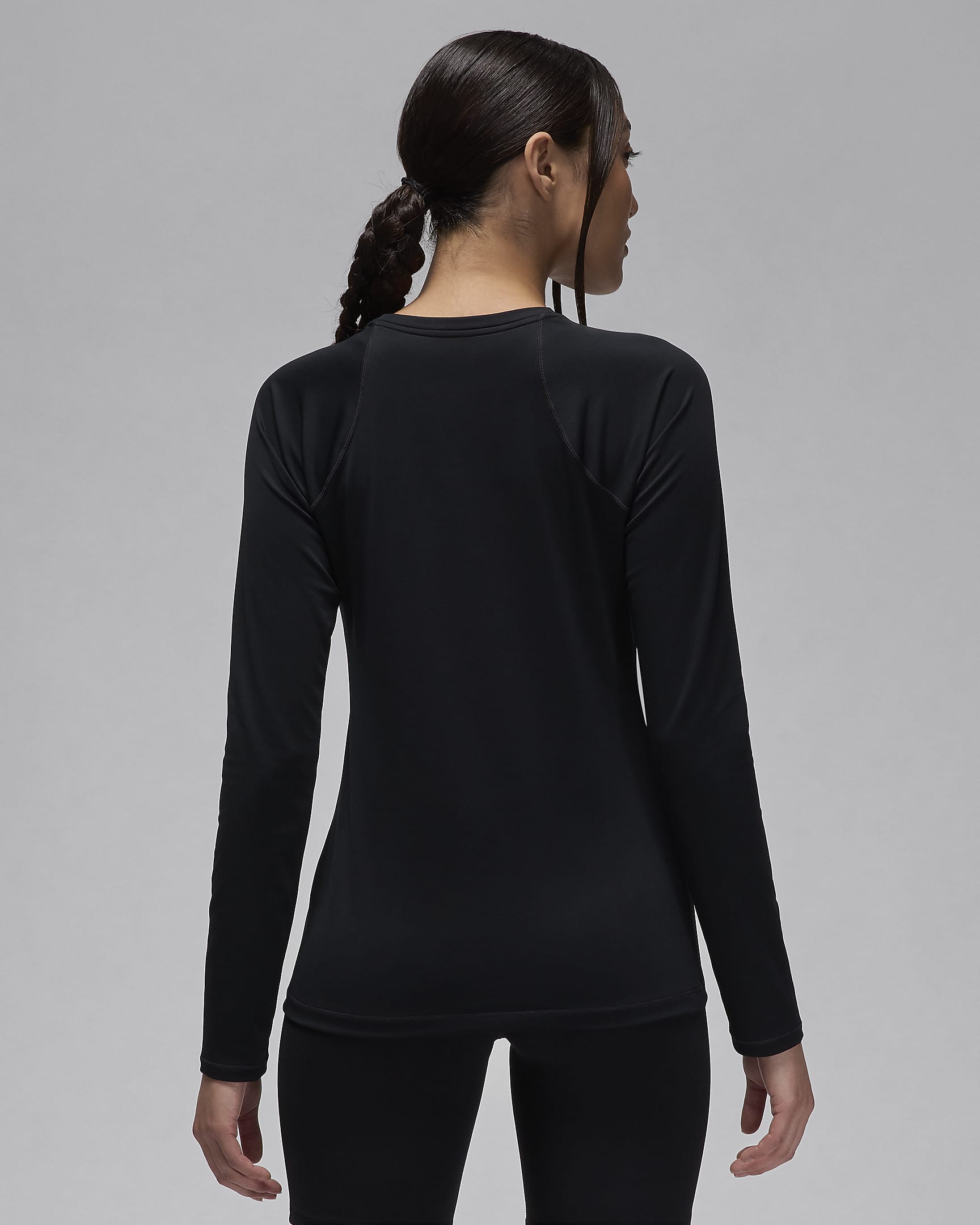 Jordan Sport Double Threat Women's Long-Sleeve Top - Black/Off Noir