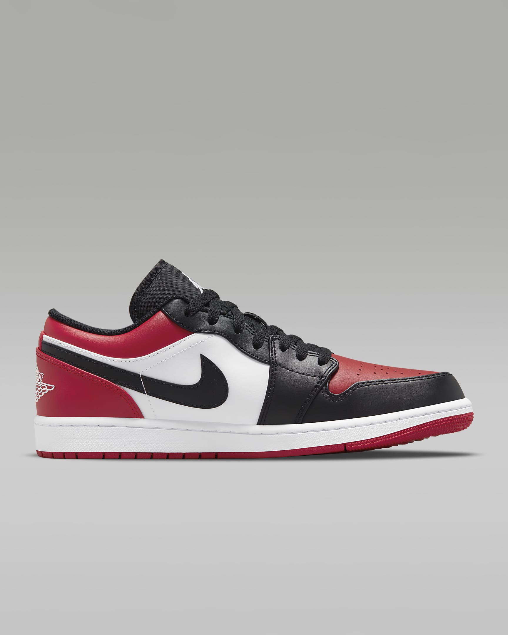 Air Jordan 1 Low Men's Shoes - Gym Red/Black/White