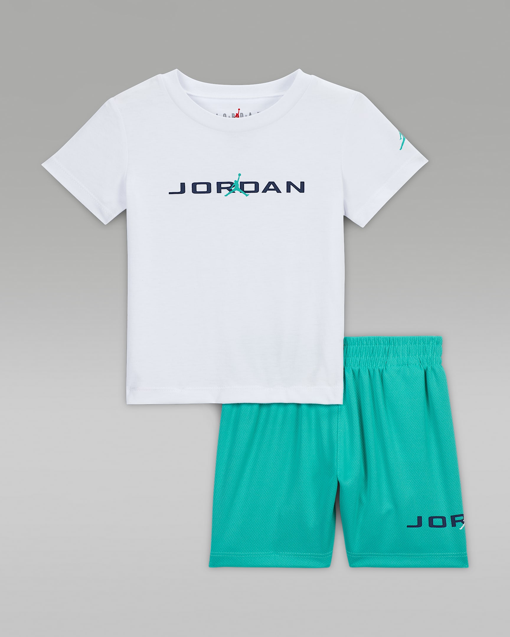 Ensemble deux pièces avec short en mesh Baseline Jordan pour bébé (12-24 mois) - Washed Teal