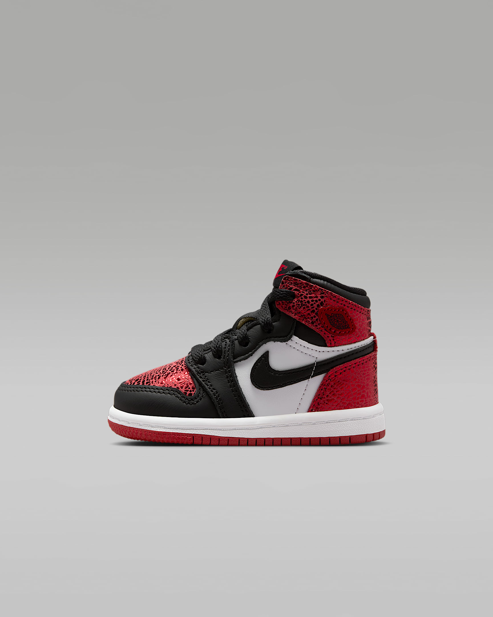 Sapatilhas Jordan 1 Retro High OG para bebé - Vermelho Varsity/Branco/Preto