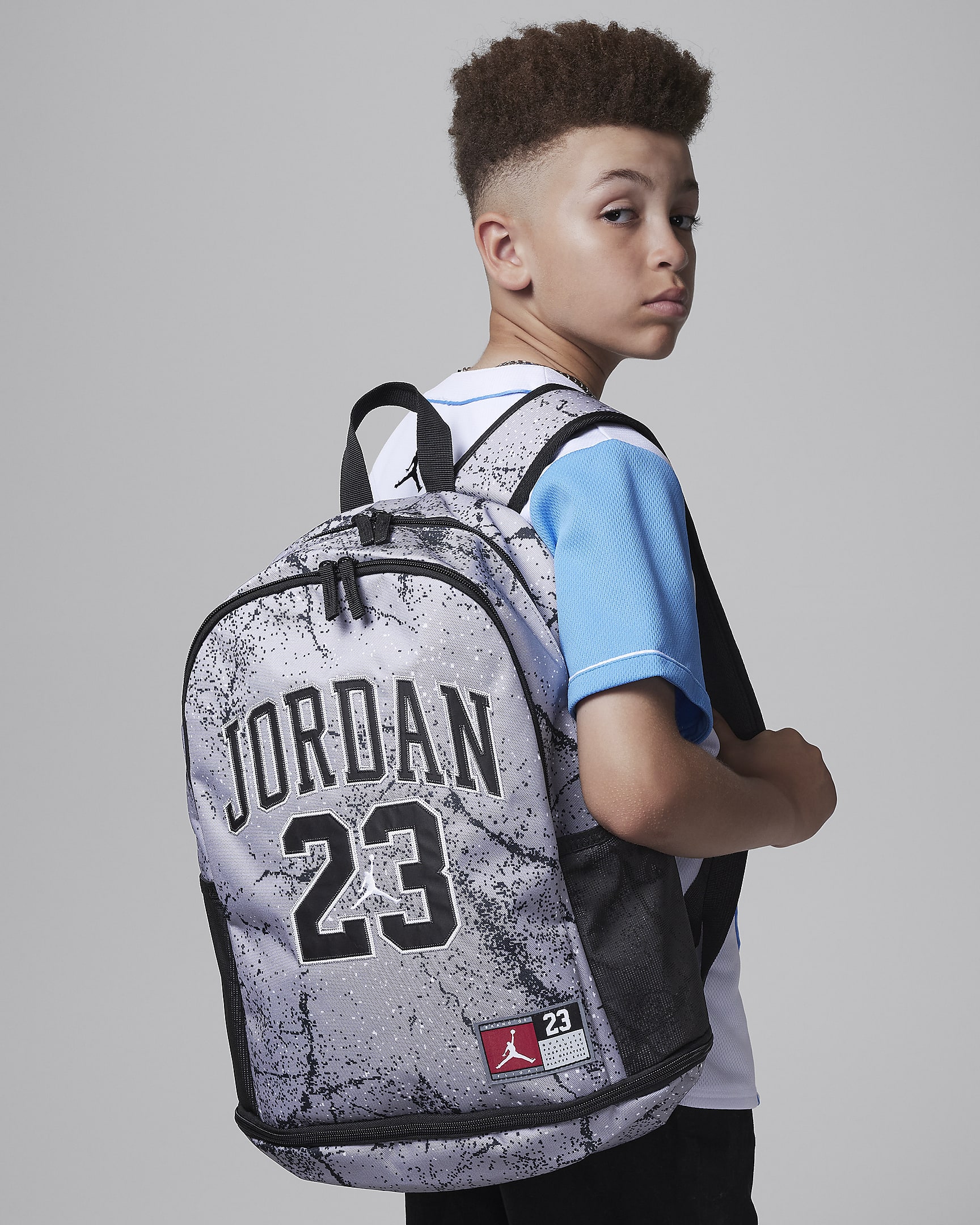 Plecak dla dużych dzieci Jordan Jersey Backpack (27 l) - Cement Grey