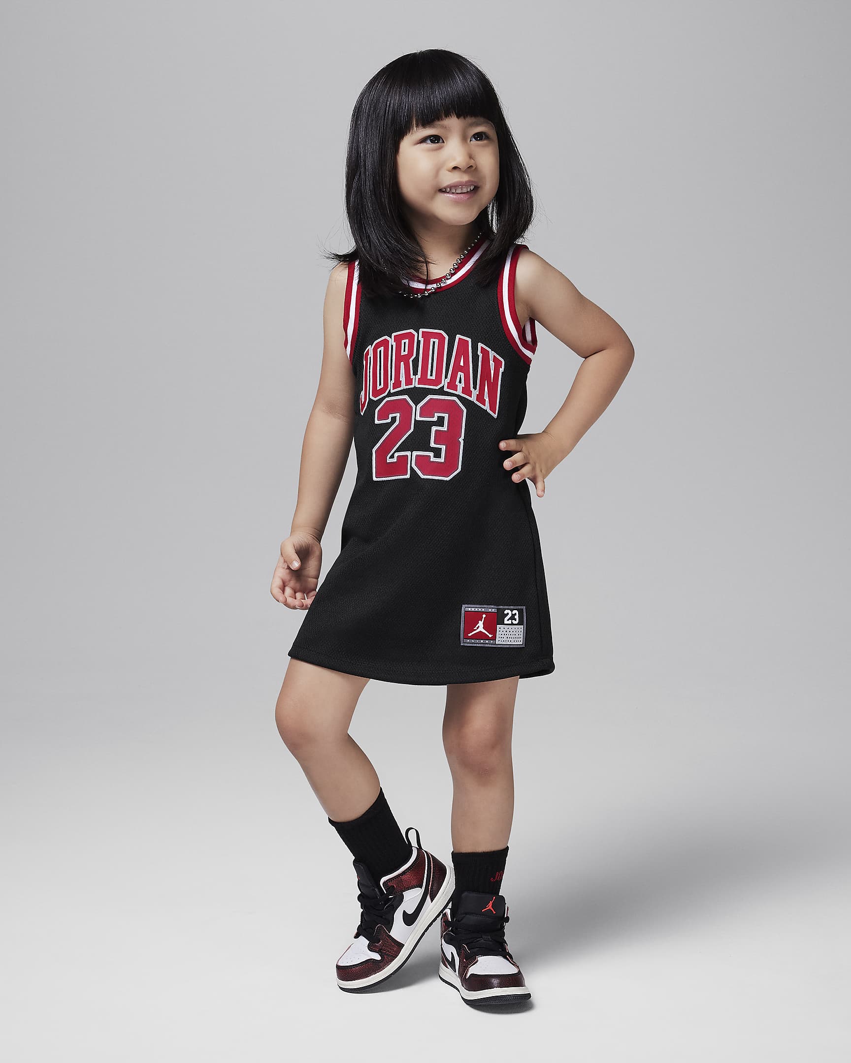Jordan Toddler 23 Jersey Dress - Black