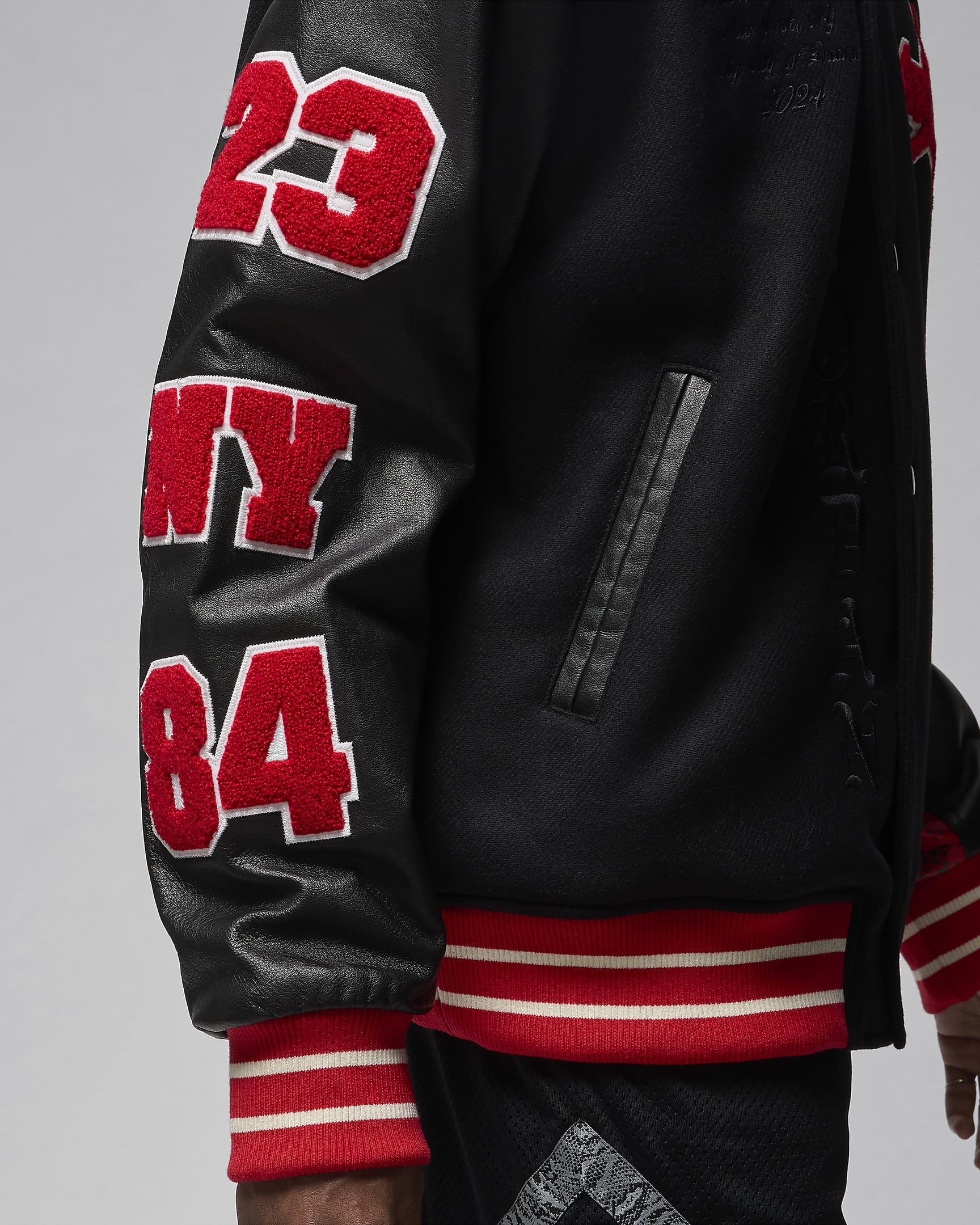 Jordan x Awake NY Men's Varsity Jacket - University Red/Black